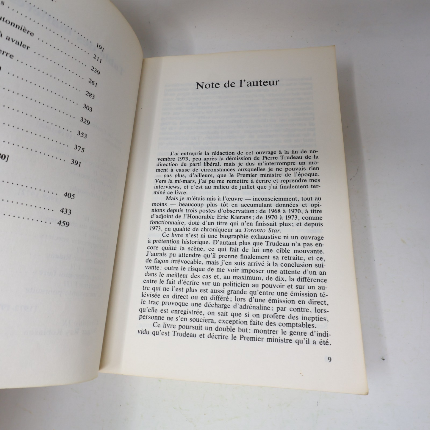 1981 Le Prince Richard Gwyn France-Amérique Pierre Elliott Trudeau Biographie PB