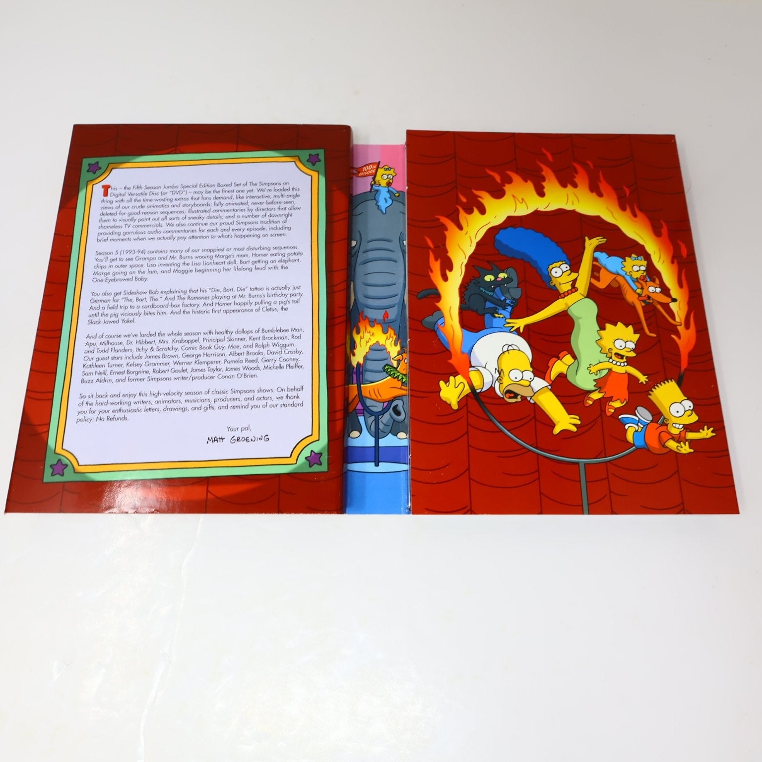 The Simpsons Season 5 DVD 2004 Collector's Matt Groening NTSC English/Français