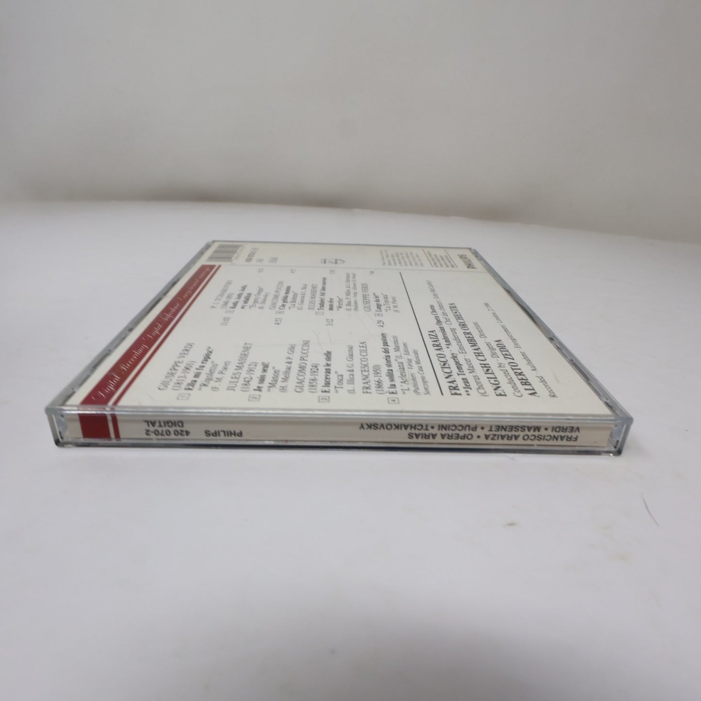 Francisco Araiza Opera Arias CD English Chamber Orchestra/Alberto Zedda Verdi