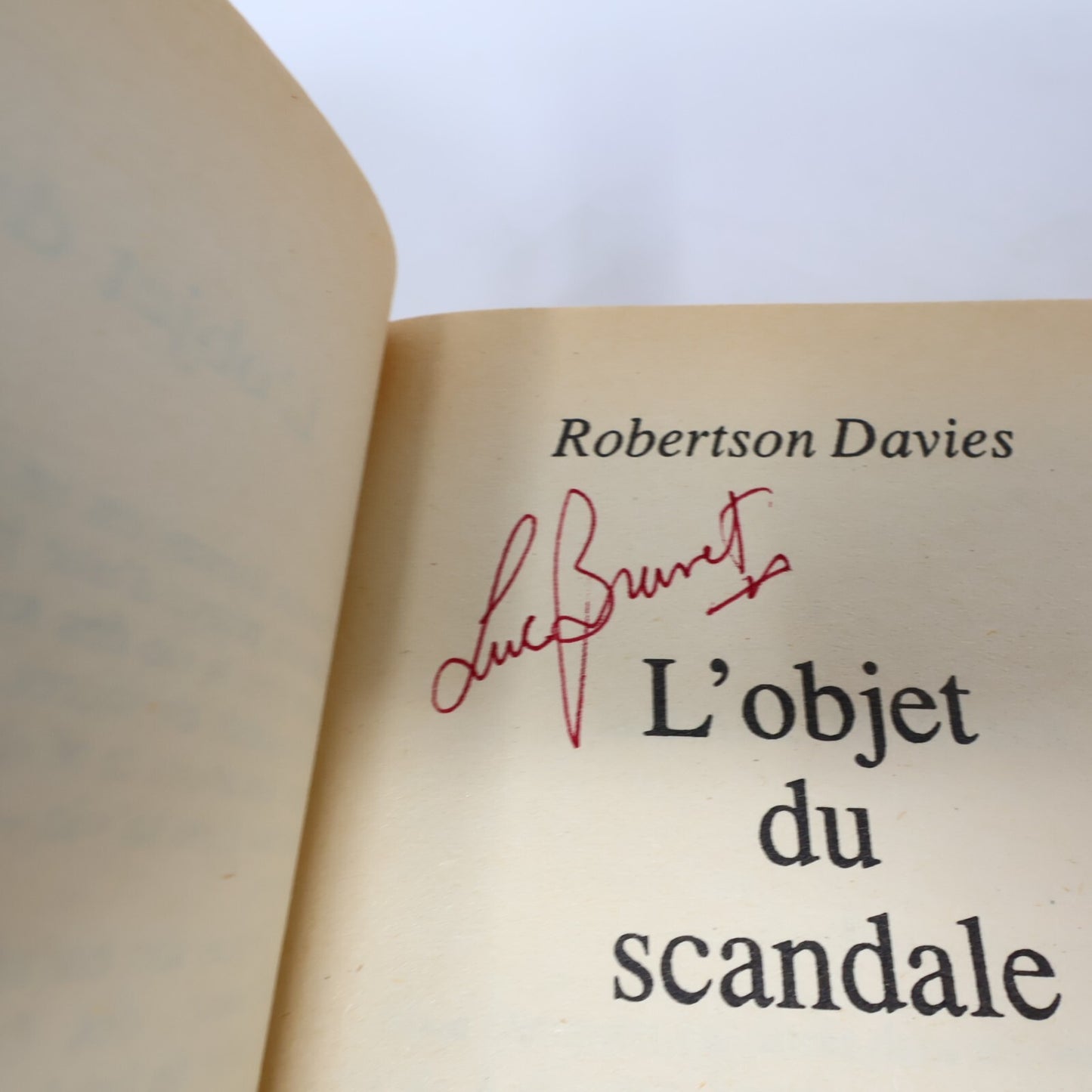 Robertson Davies Lot 3 Livres Anges Rebelles/Objet du Scandale Roman Canada PB