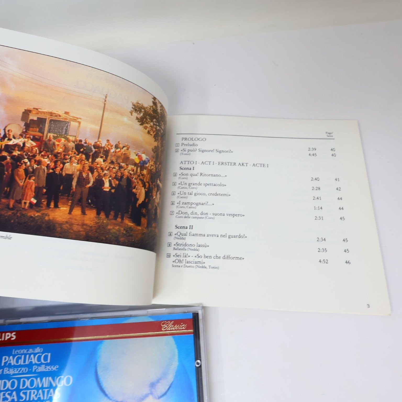 Leoncavallo Pagliacci CD 1983 Georges Prêtre Philips Classics Domingo/Stratas