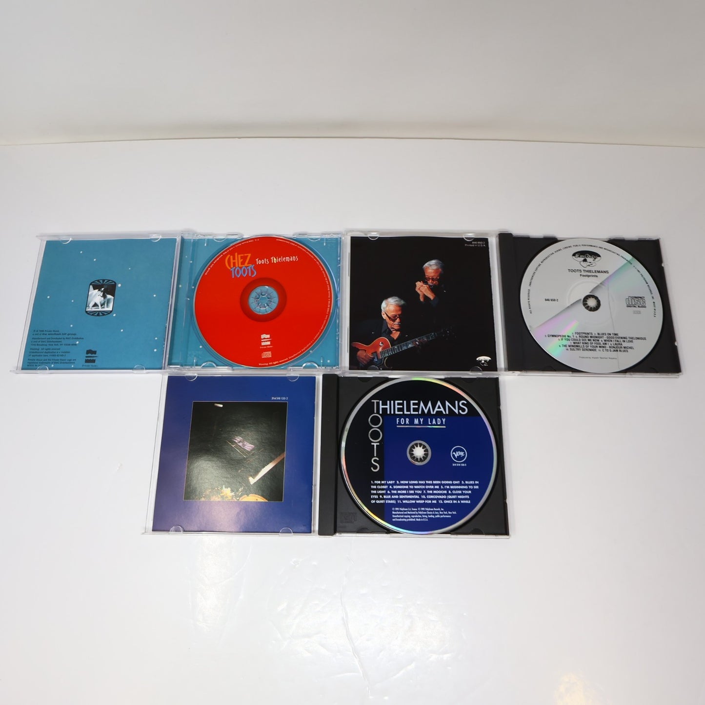 Toots Thielemans 3 CD Lot Chez Toots/Footprints/For My Lady Jazz 1990s