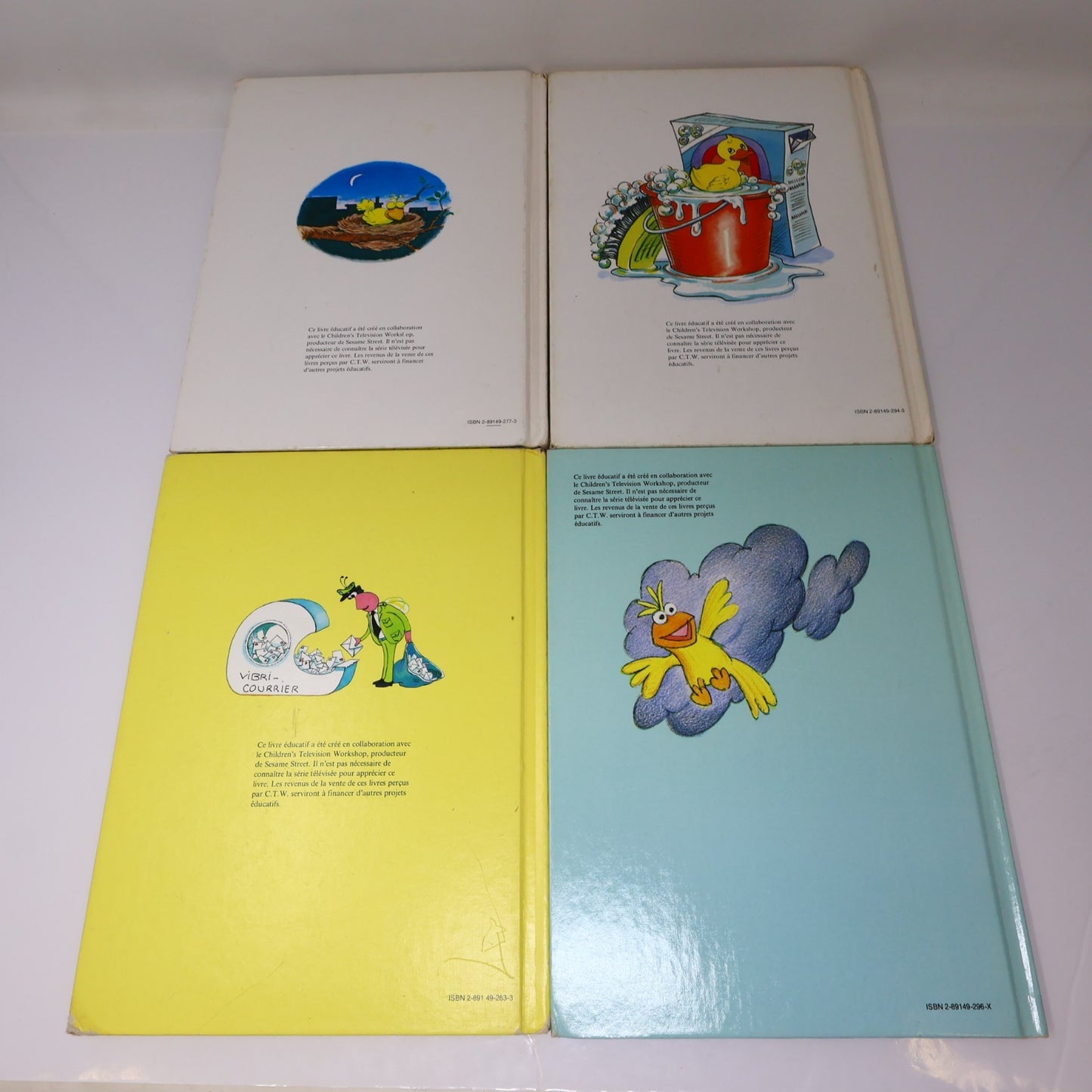 Rue Sesame Street Lot 10 Livres HC Français French Laffont Hardcover BCE Enfants
