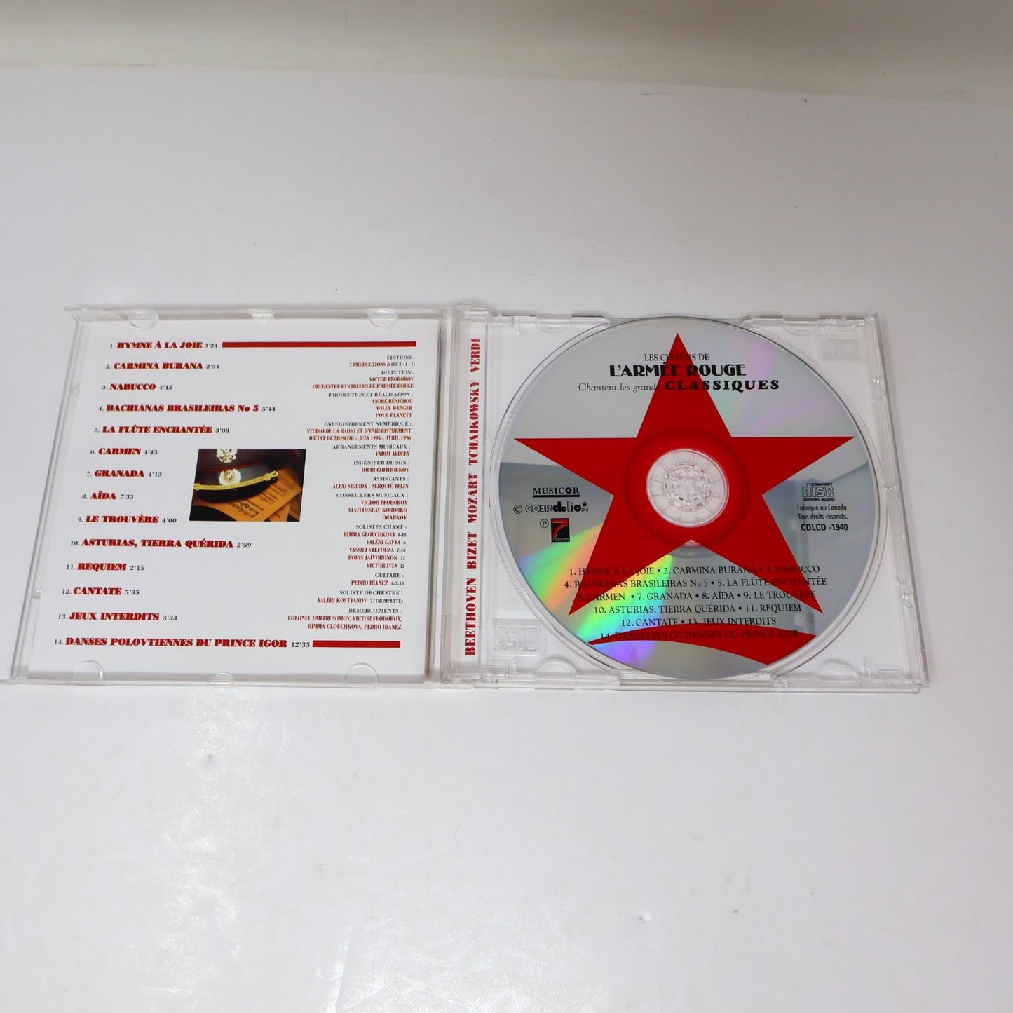Les Choeurs de L'Armée Rouge Chantent Les Grands Classiques CD 1996 Classical