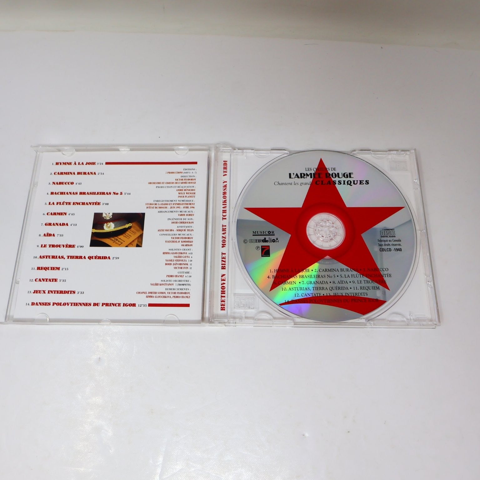 Les Choeurs de L'Armée Rouge Chantent Les Grands Classiques CD 1996 Classical