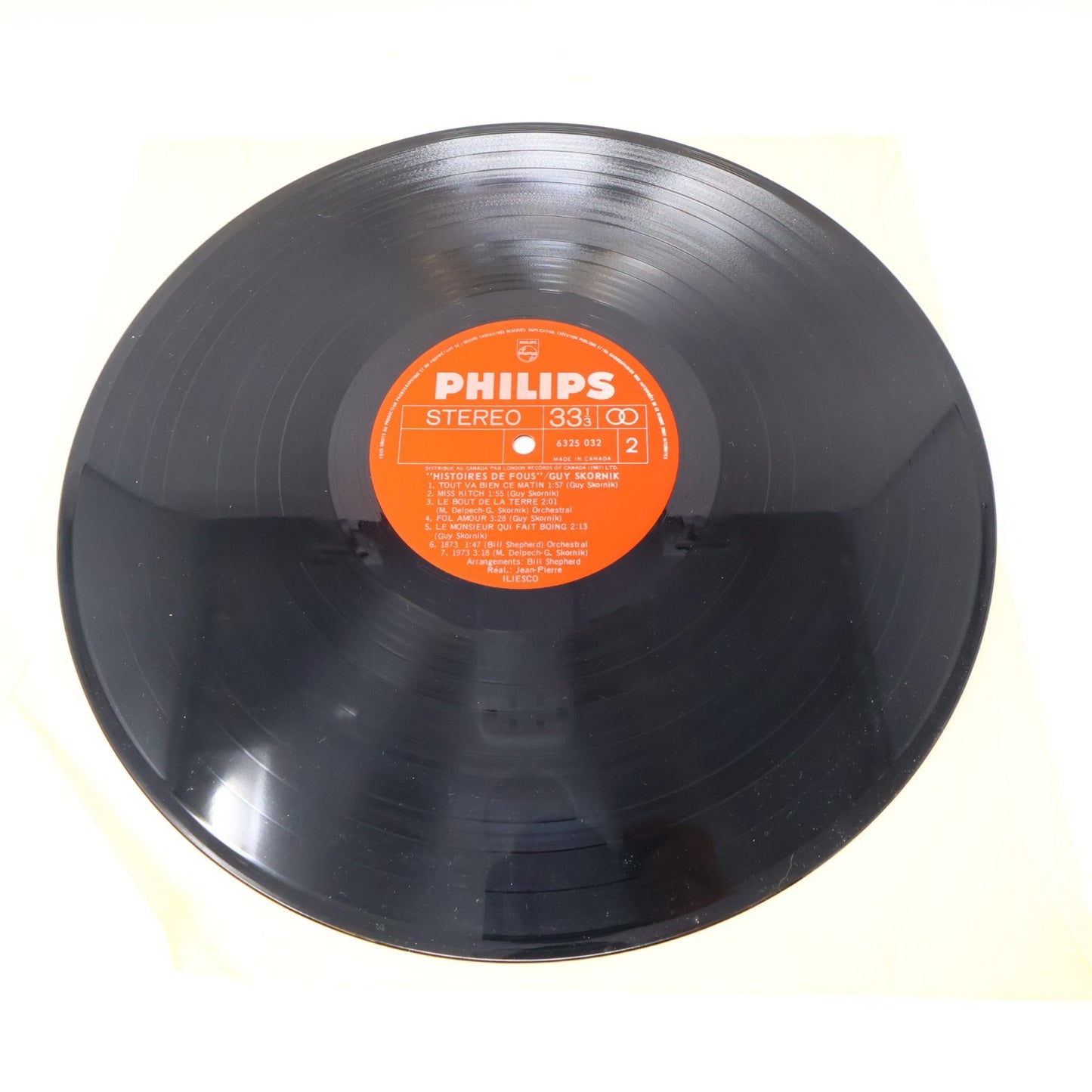 Guy Skornik Lot 2 Disques Histoires D'Amour/de Fous LP Record Philips 1973-1974