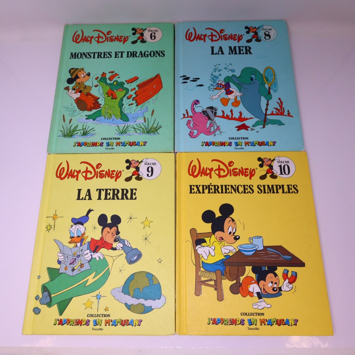J'Apprends en M'Amusant #1 3-6 8-12 14-19 Lot 16 Livres Transmo Disney Enfants