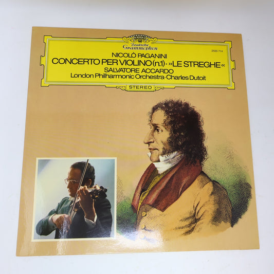 Paganini/Accardo Concerto per Violino Le Streghe Charles Dutoit Record 2530 714