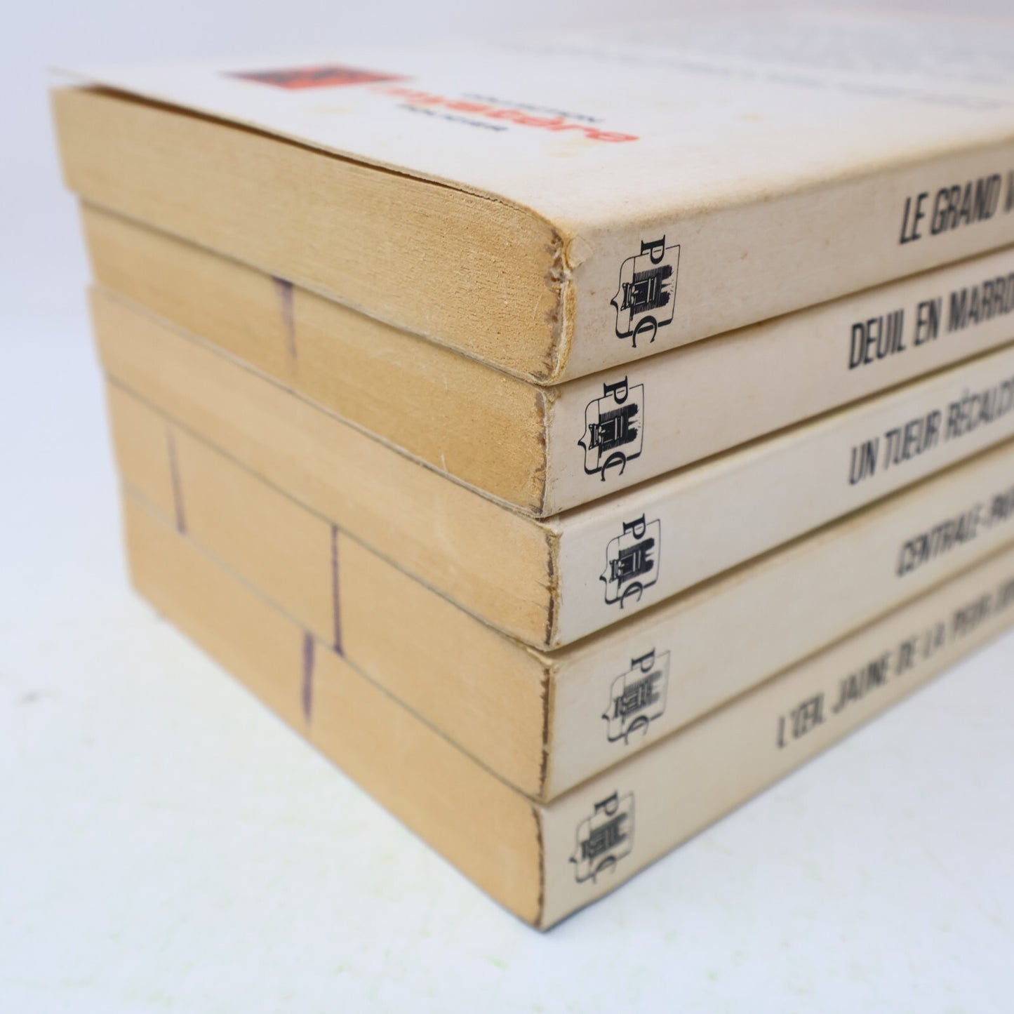 Collection Mystère Policier Lot 5 Livres Lebrun/Donald/Marric Deuil en Marron PB