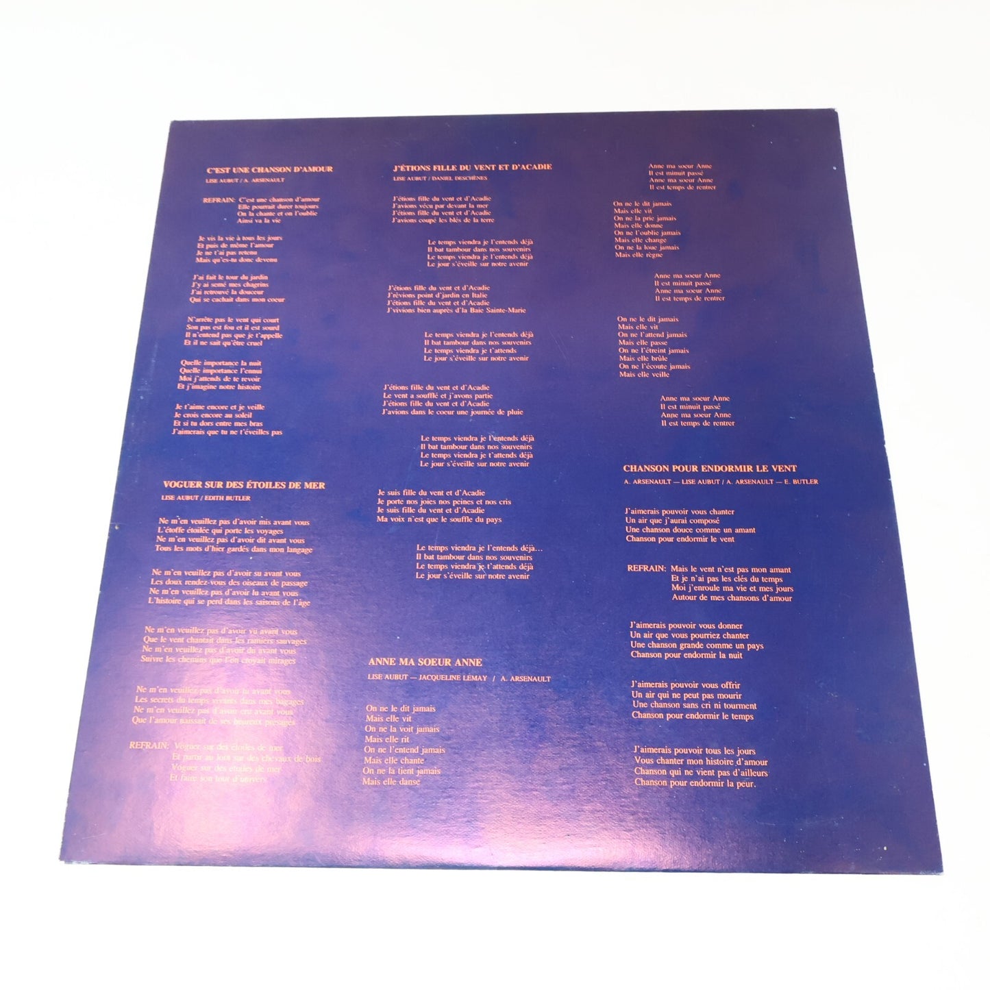 Edith Butler Lot 2 Disques LP Record Vinyl L'Espoir/Asteur Qu'on est Là....