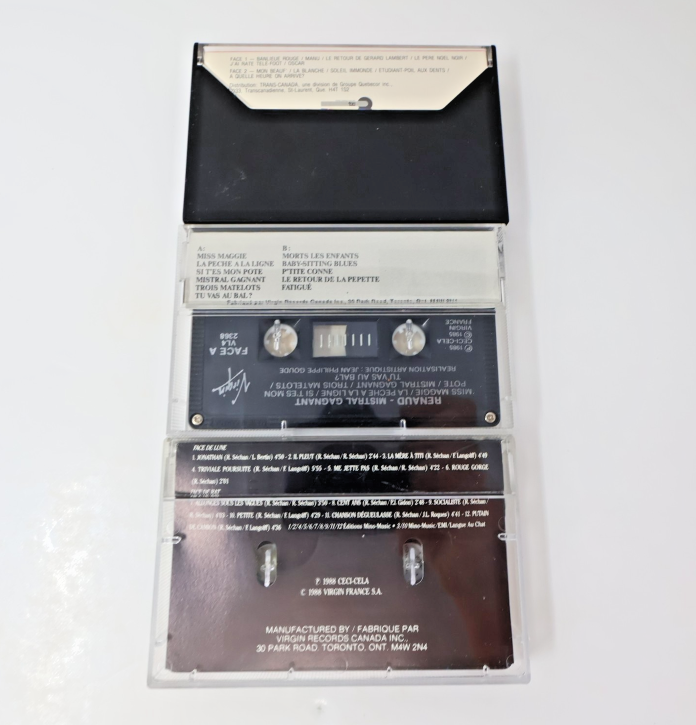 Renaud Lot 3 Cassettes Mistral Gagnant/Putain de Camion/Retour de Gérard Lambert