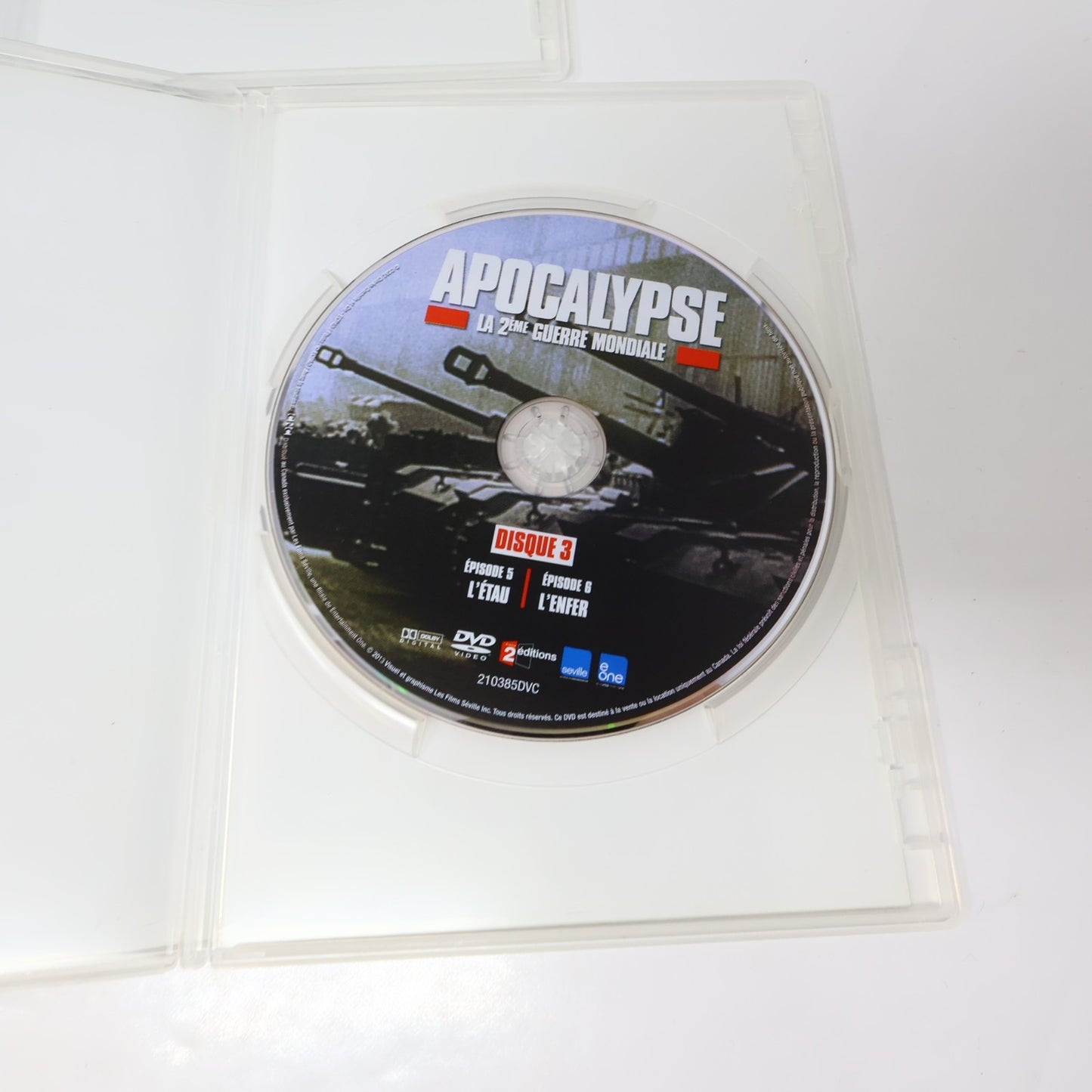 Apocalypse La 2ème Guerre Mondiale en Couleur WW2 DVD NTSC Clarke/Costelle Testé