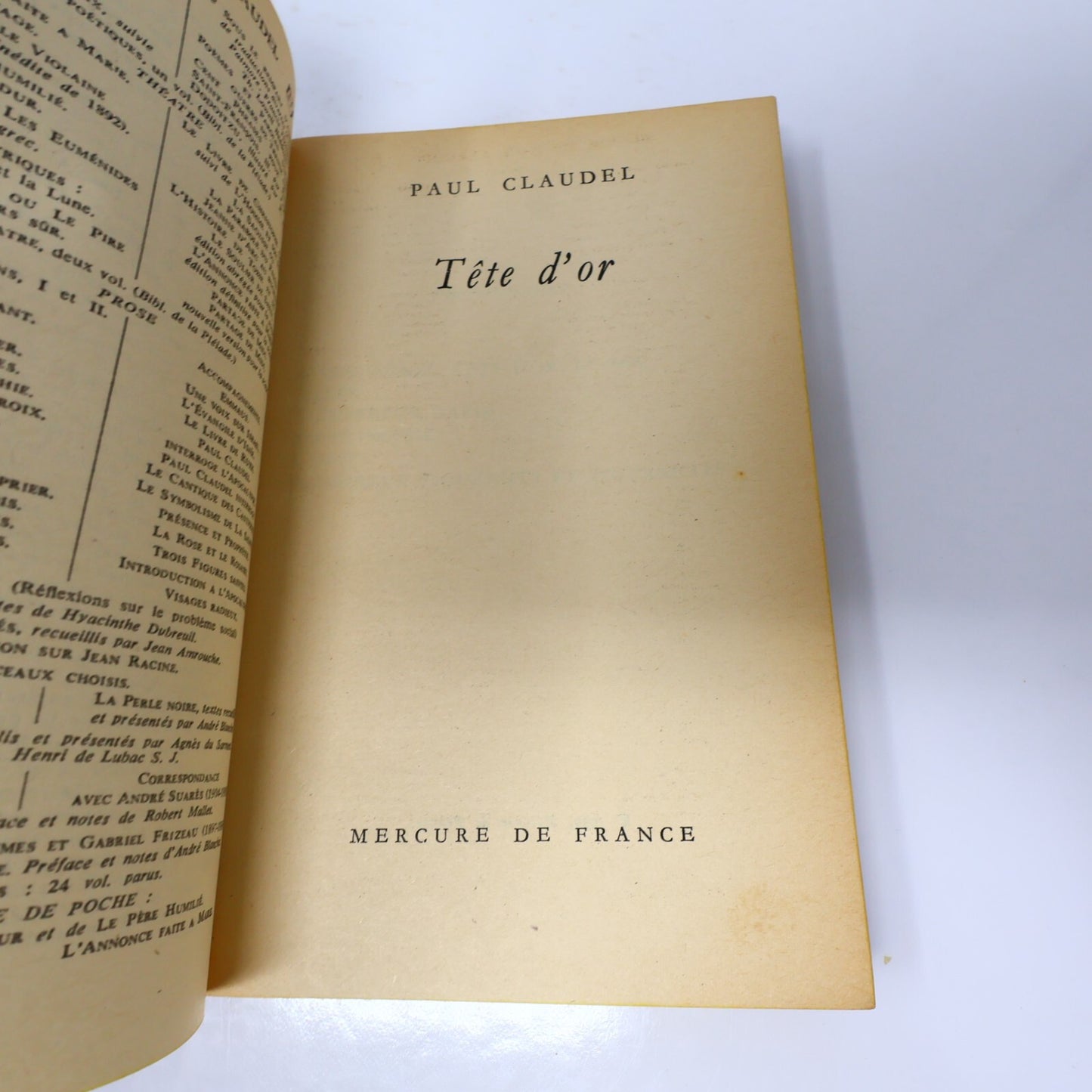 Paul Claudel Lot 5 Livres Poche Annonce Faite à Marie/L'Otage/Tête d'Or Roman PB