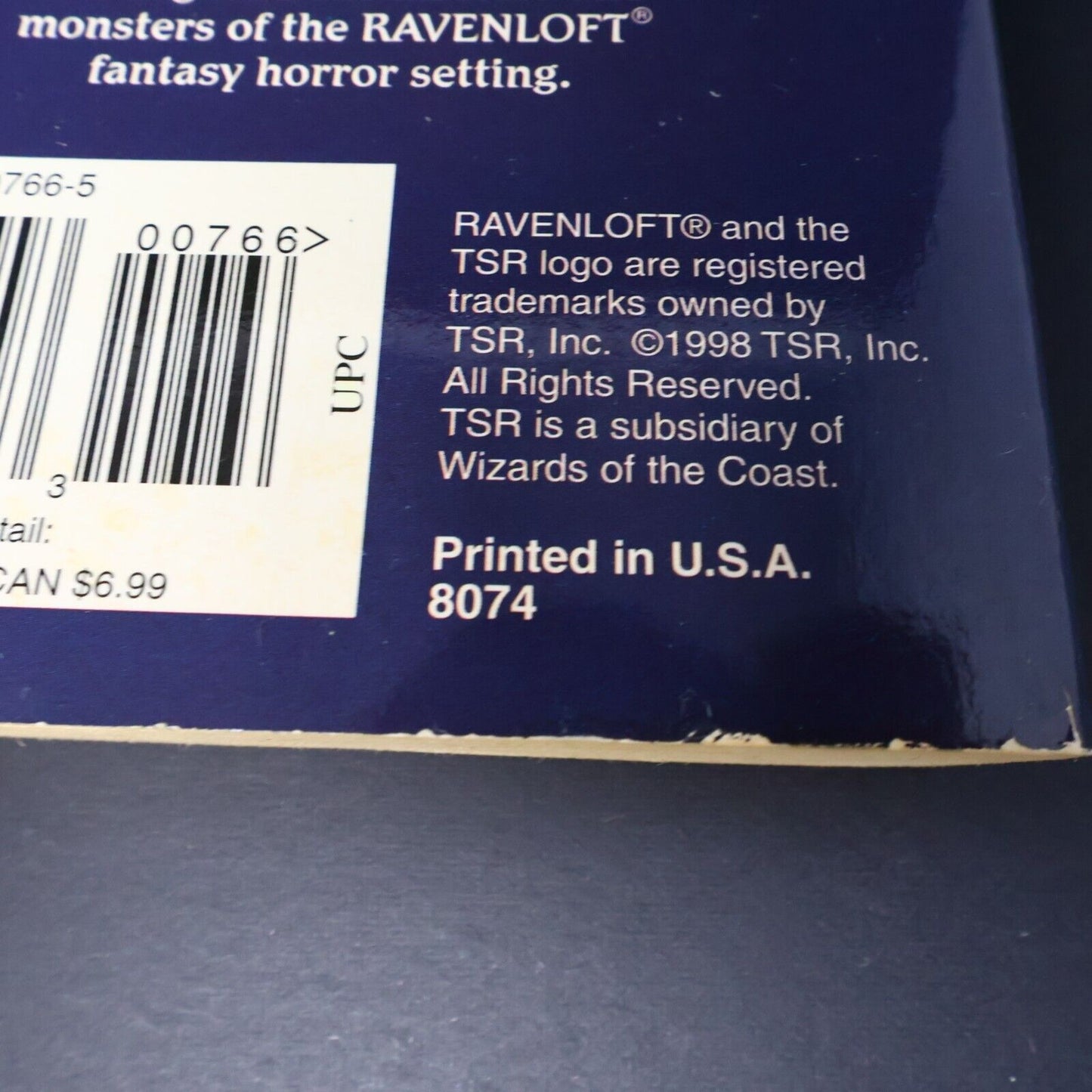 1998 Shadowborn Ravenloft Connors/Bebris D&D TSR 1st Print Paperback PB WOC Book