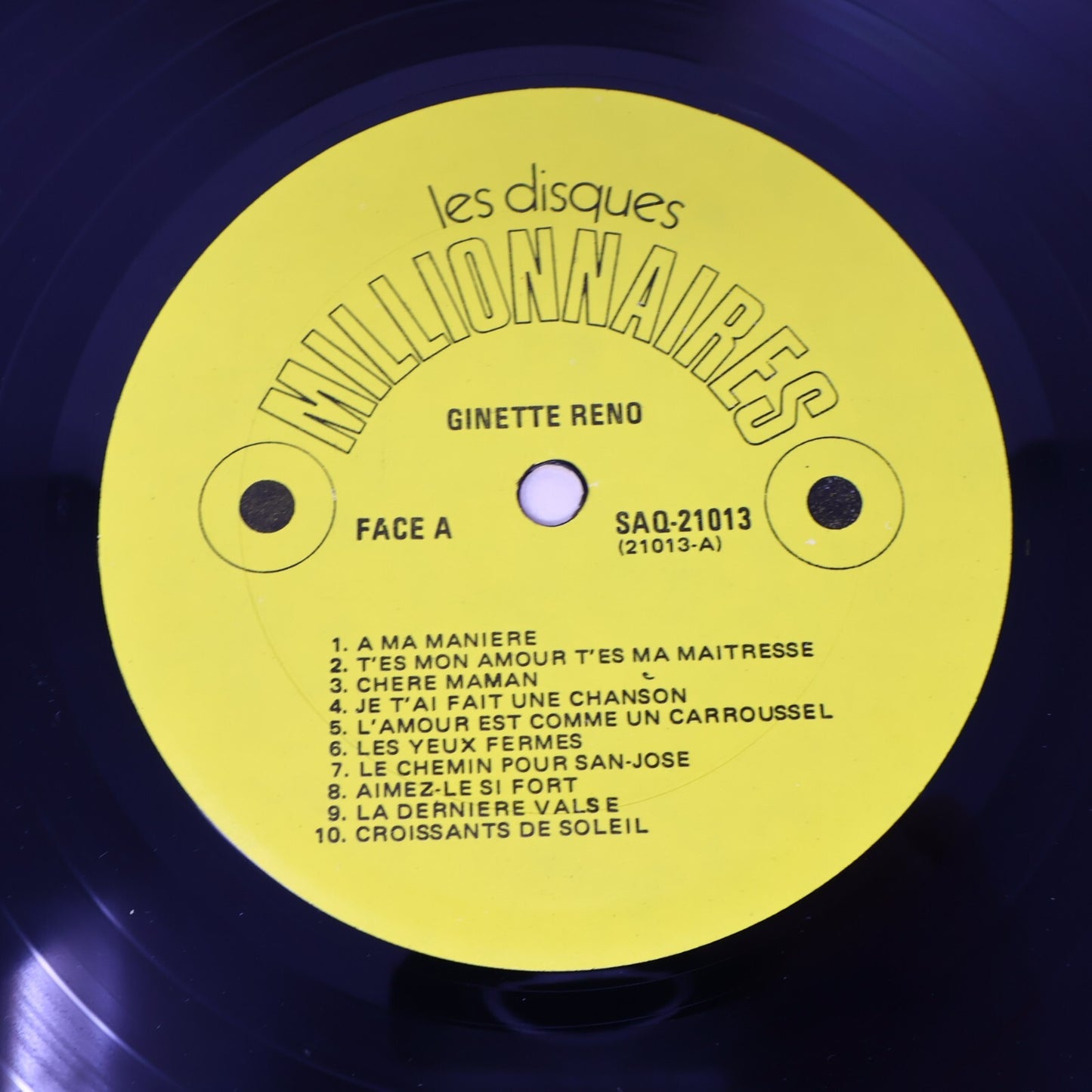 Ginette Reno Lot 6 Disques Record Aimons-nous/Quand On Se Donne/20 Grands Succès