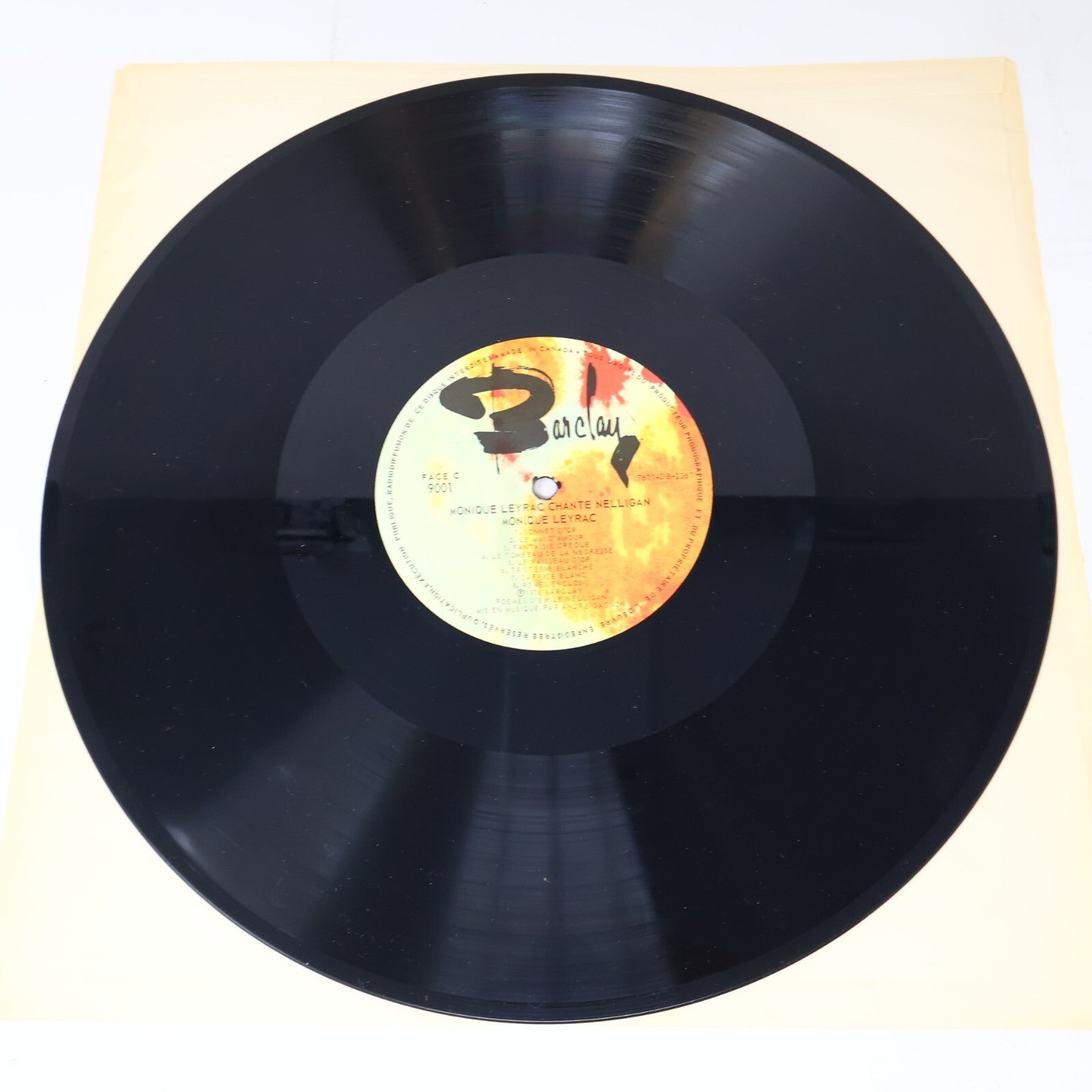 Monique Leyrac Chante Nelligan Disque 2x LP Record Vinyl 1976 Barclay 9001 Folk