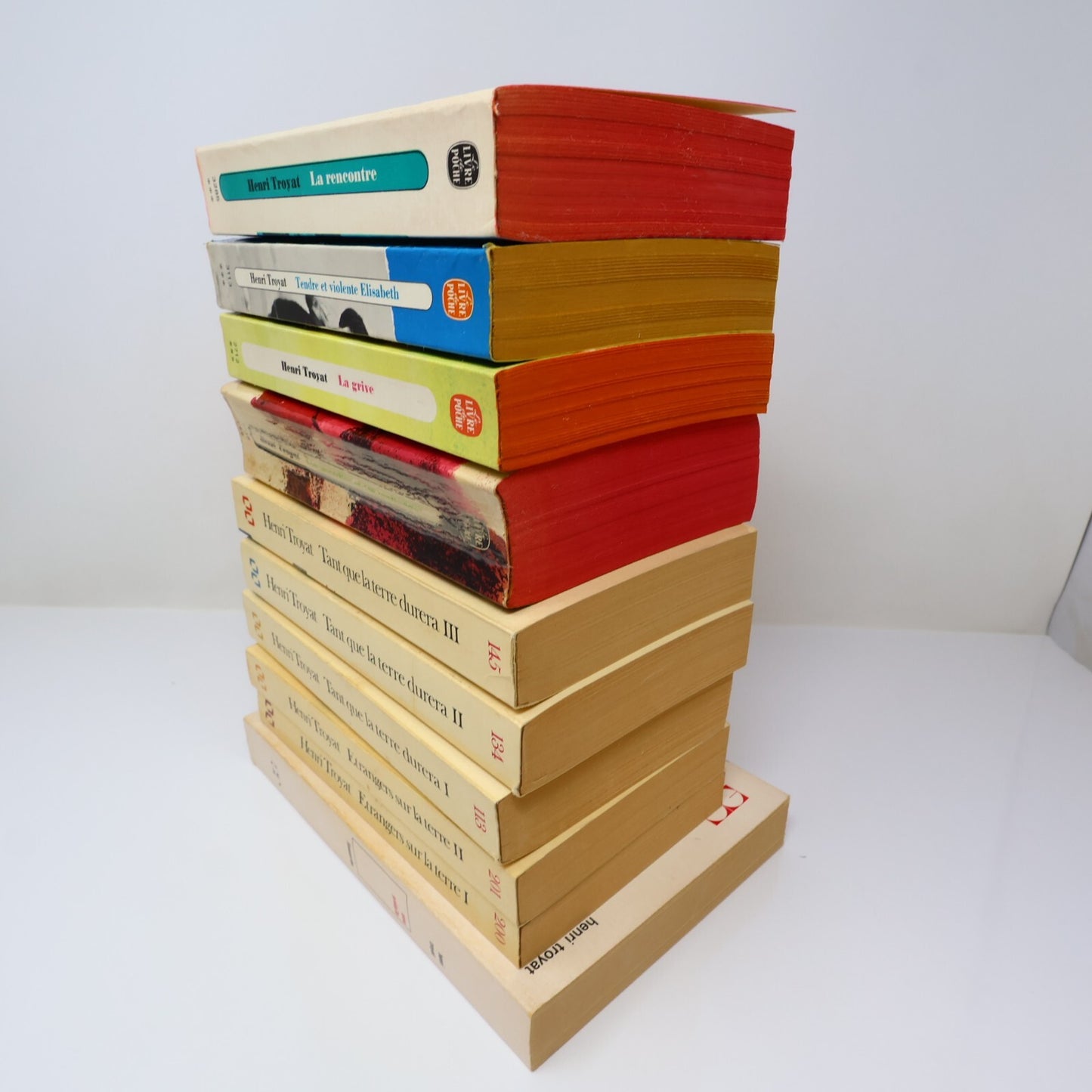 Henri Troyat Lot 10 Livres Étrangers sur la Terre/Anne Prédaille Roman France PB