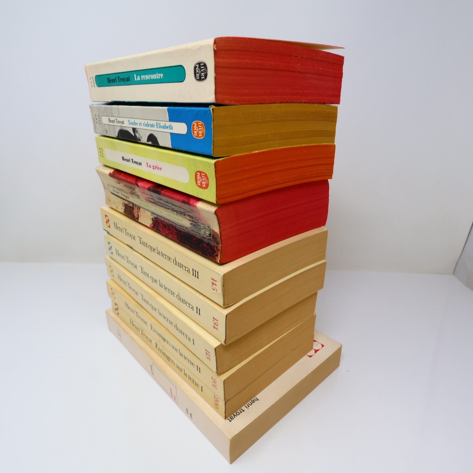 Henri Troyat Lot 10 Livres Étrangers sur la Terre/Anne Prédaille Roman France PB