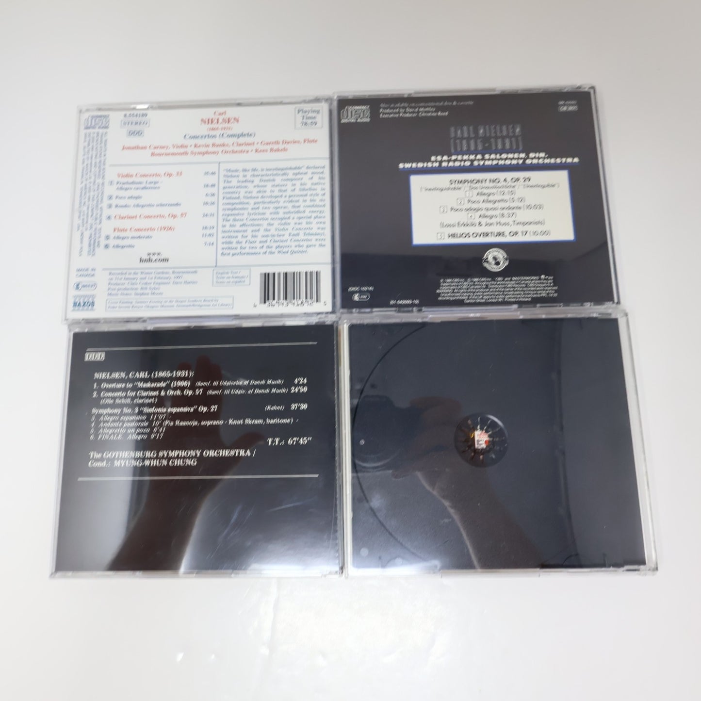 Carl Nielsen 8 CD Lot Symphony 2-3-4-5/Concertos Salonen/Chung/Leaper/Blomstedt