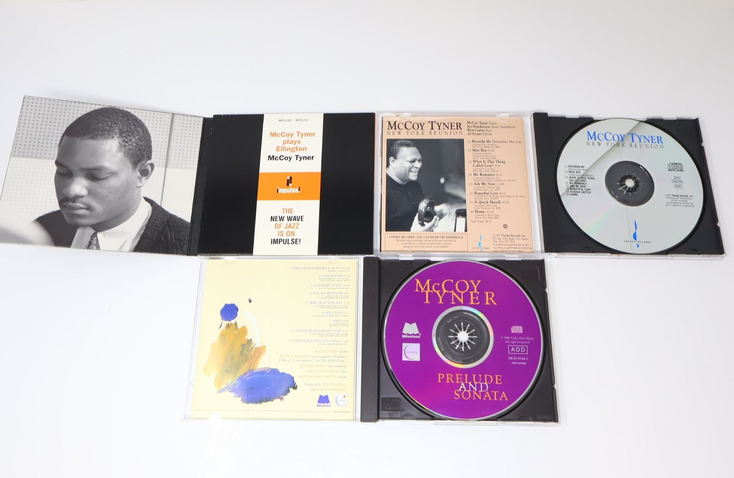 McCoy Tyner 3 CD Lot Plays Ellington/Prelude And Sonata/New York Reunion 90s