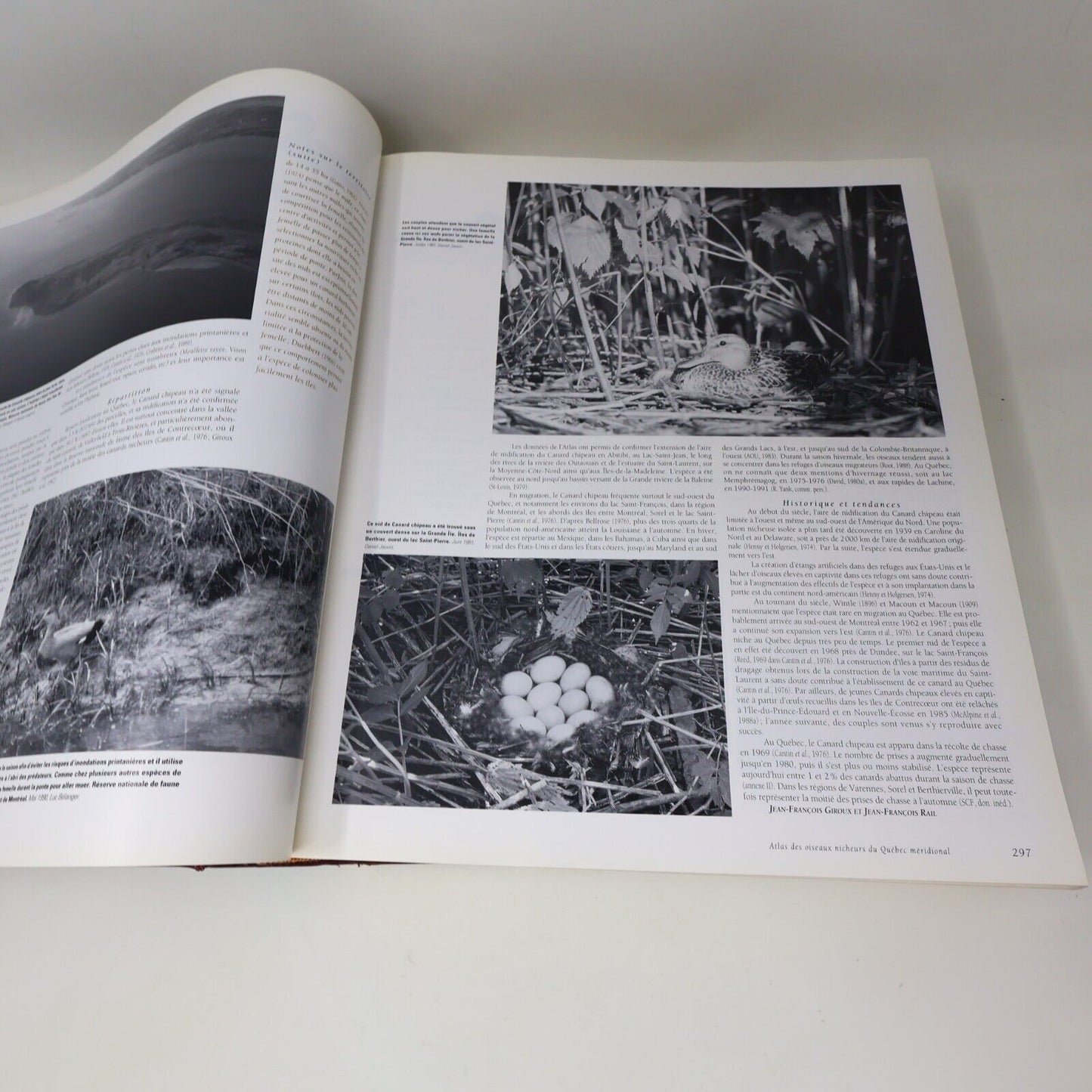 1996 Les Oiseaux Nicheurs du Québec Jean Gauthier Yves Aubry Atlas Nature Livre