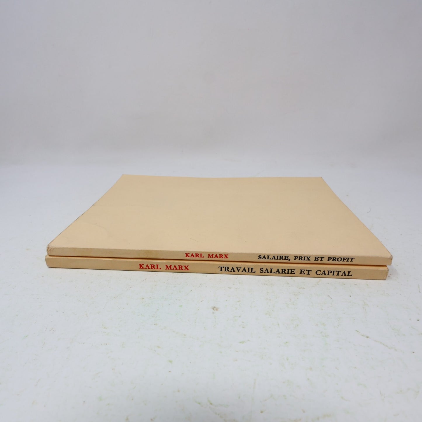 Karl Marx Lot 2 Livres Salaire Prix et Profit/Travail Salarié et Capital 1970 PB