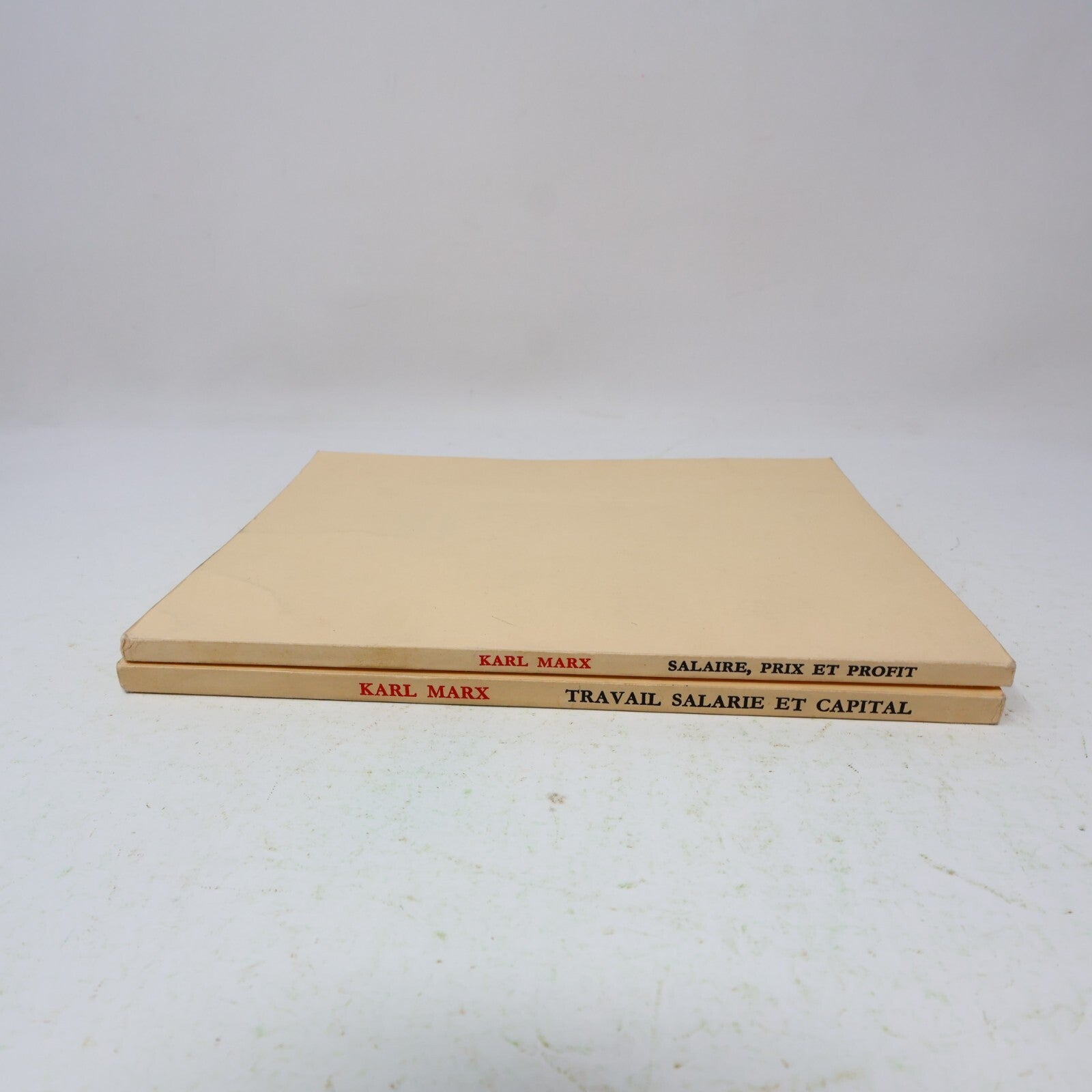 Karl Marx Lot 2 Livres Salaire Prix et Profit/Travail Salarié et Capital 1970 PB