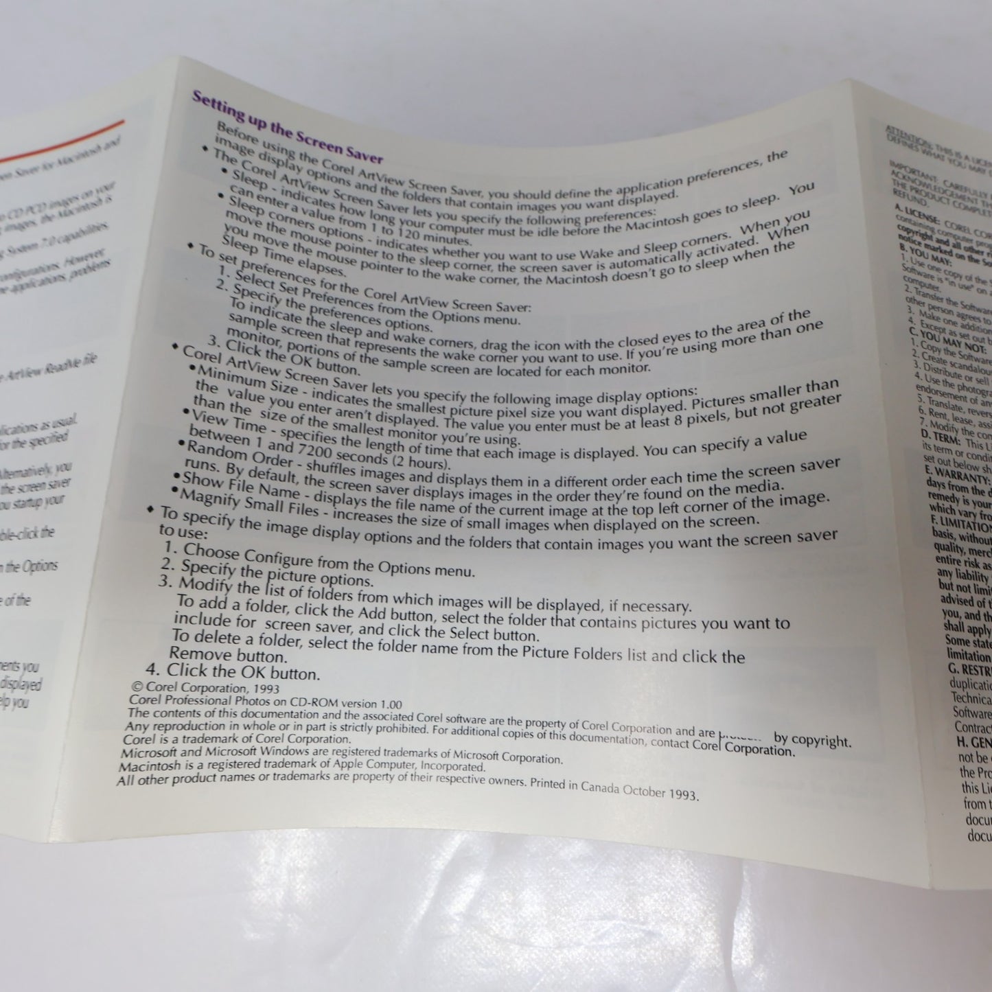 Corel Professional Photo CD-Rom Sampler 1 Limited Ed. For Older Win/Mac OS 1994