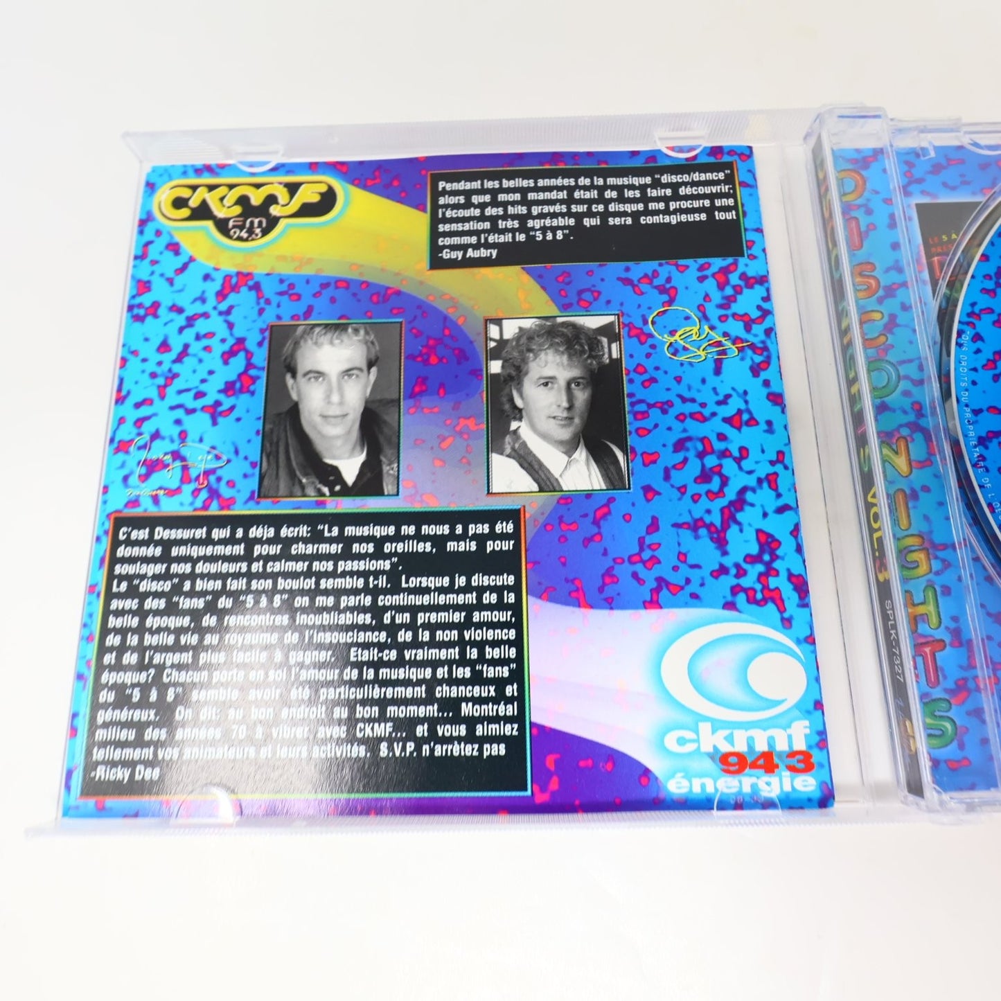 Le 5 À 8 Présente Disco Nights Vol. 3 CD 1998 Disco Dance Unidisc Radio Énergie