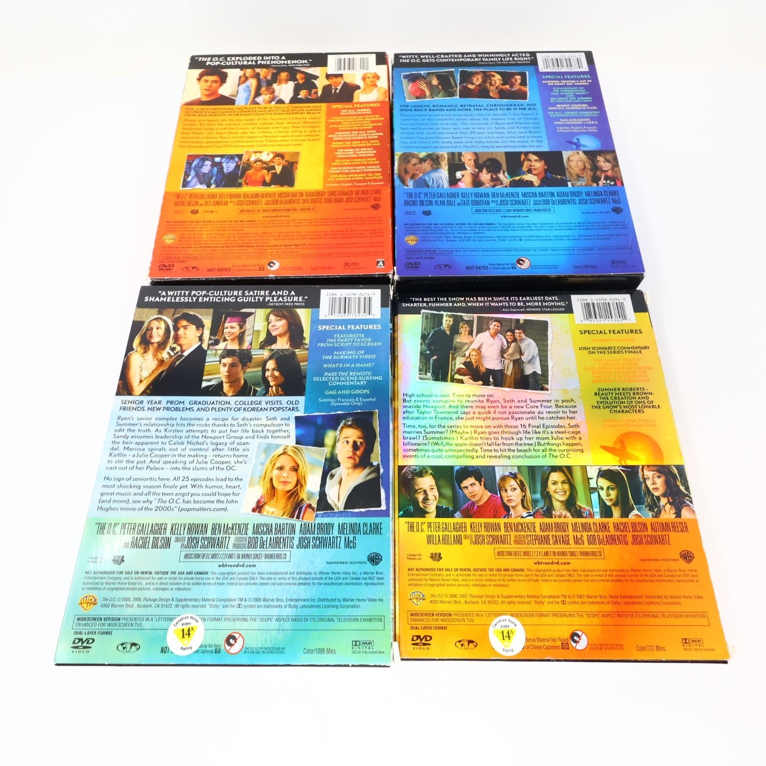 The OC 4 DVD Lot Complete Serie Seasons 1-4 Drama Kelly Rowan Adam Brody NTSC