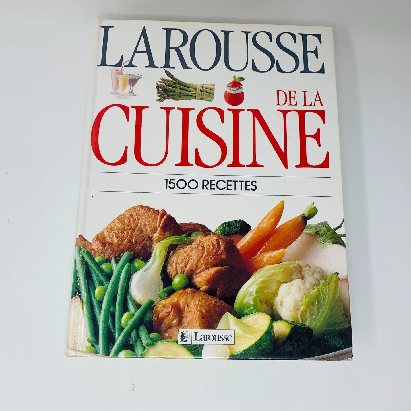 1990 Larousse de la Cuisine 1500 Recettes Livre Laure Flavigny Français Cookbook