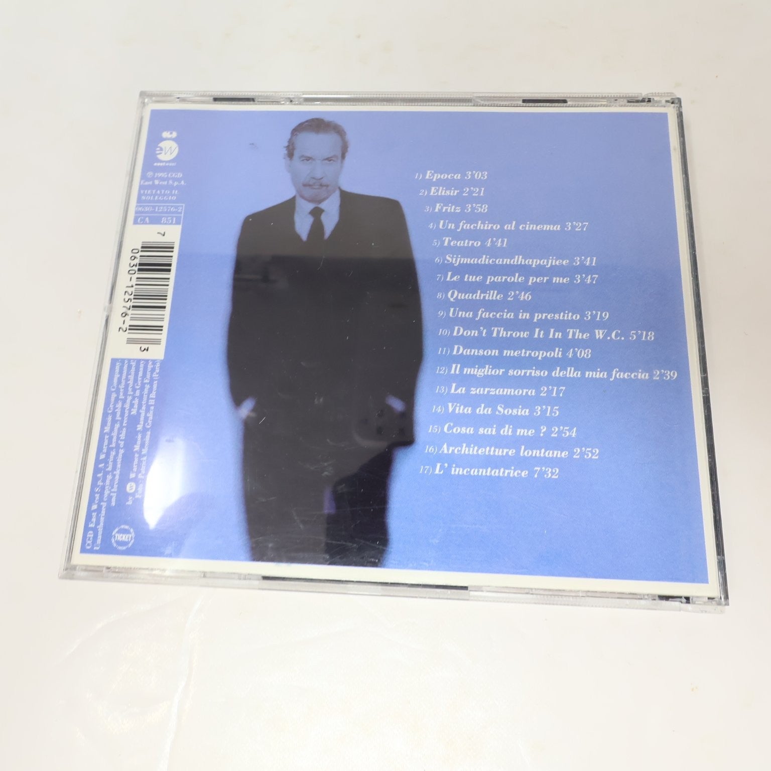 Paolo Conte 3 CD Lot Razmataz/Una Faccia in Prestito/En Concert Jazz World Music