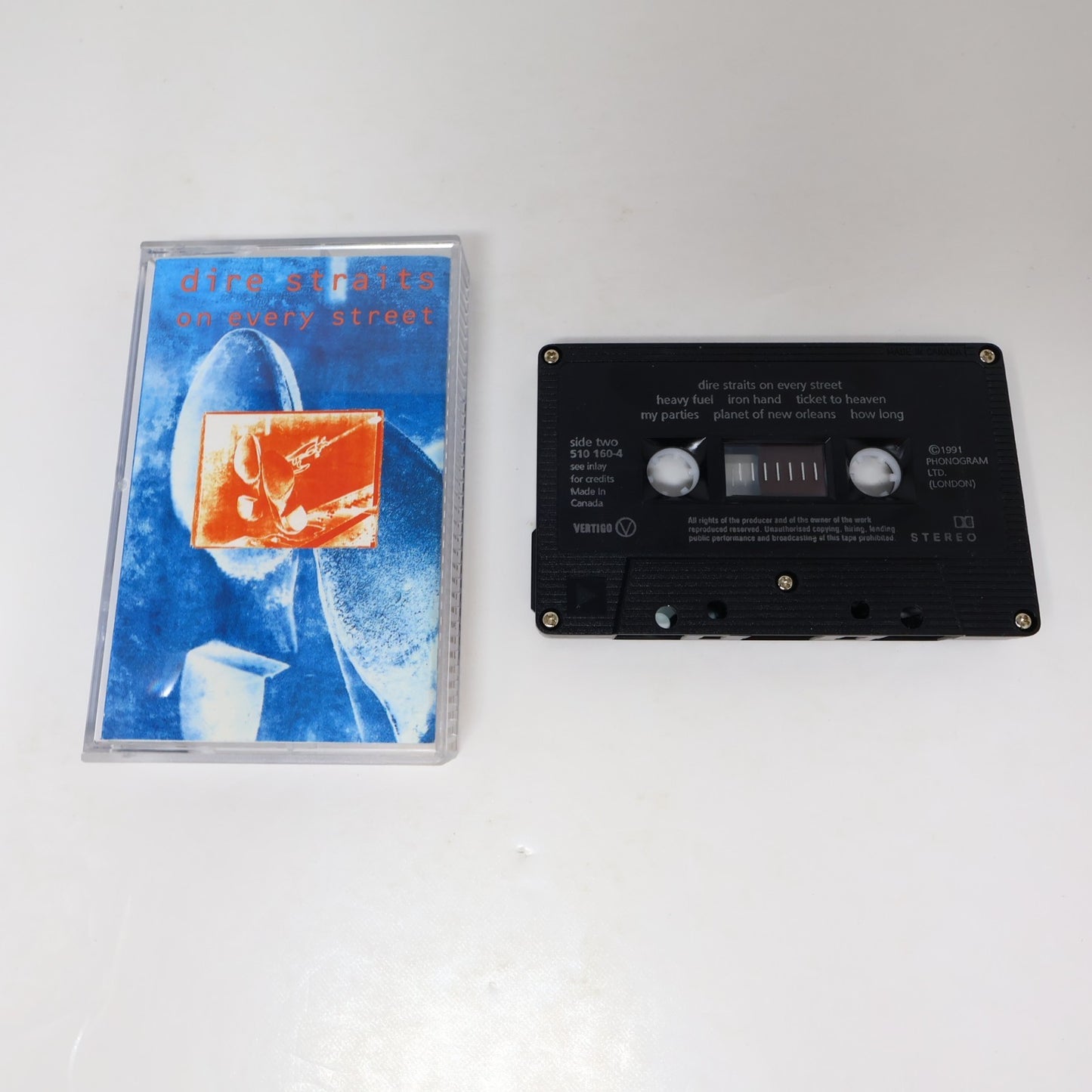 Dire Straits 2 Cassettes Lot On Every Street/Brothers in Arms Money for Nothing