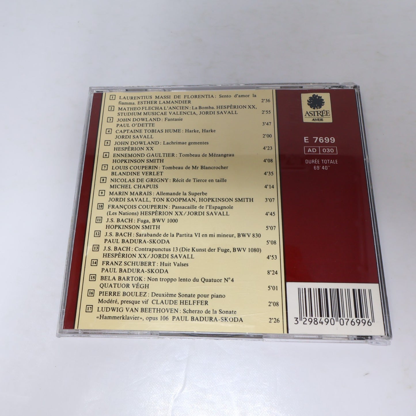 Un Autre Regard Sur La Musique Astrée Auvidis CD Classical Medieval Renaissance