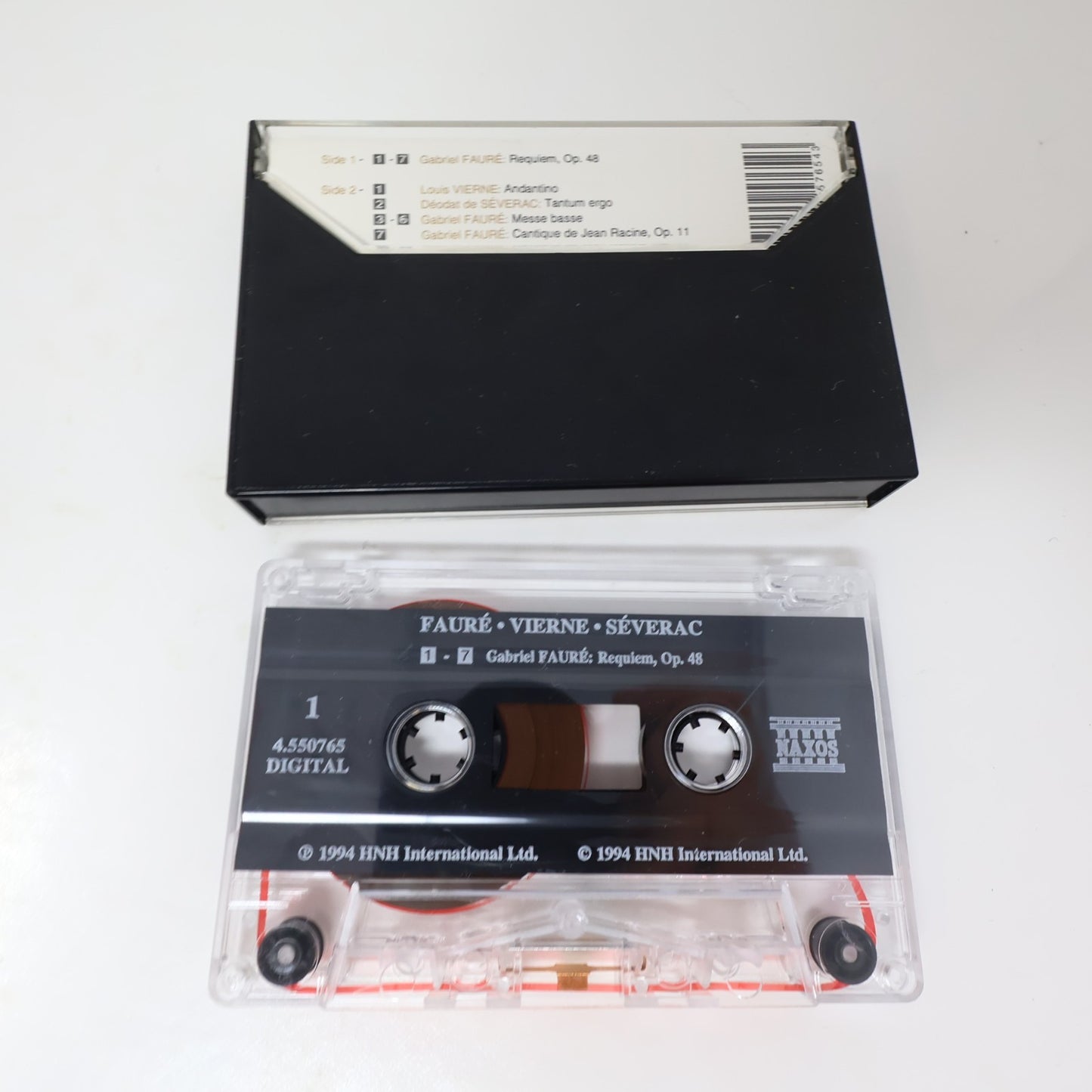 Fauré Requiem/Messe Basse/Cantique De Jean Racine Cassette Vierne/de Séverac