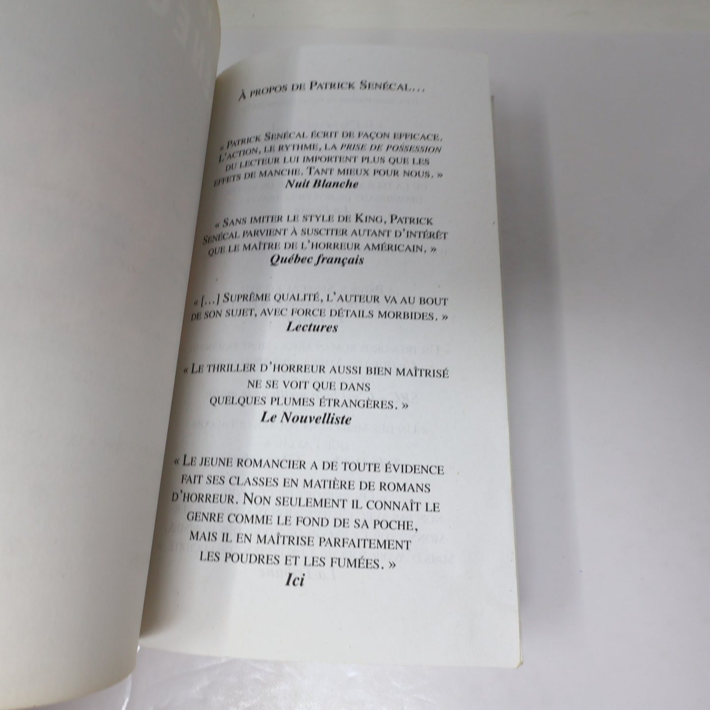 Hell.Com Patrick Senécal Alire 2009 PB Français French Grand Format Horreur Book