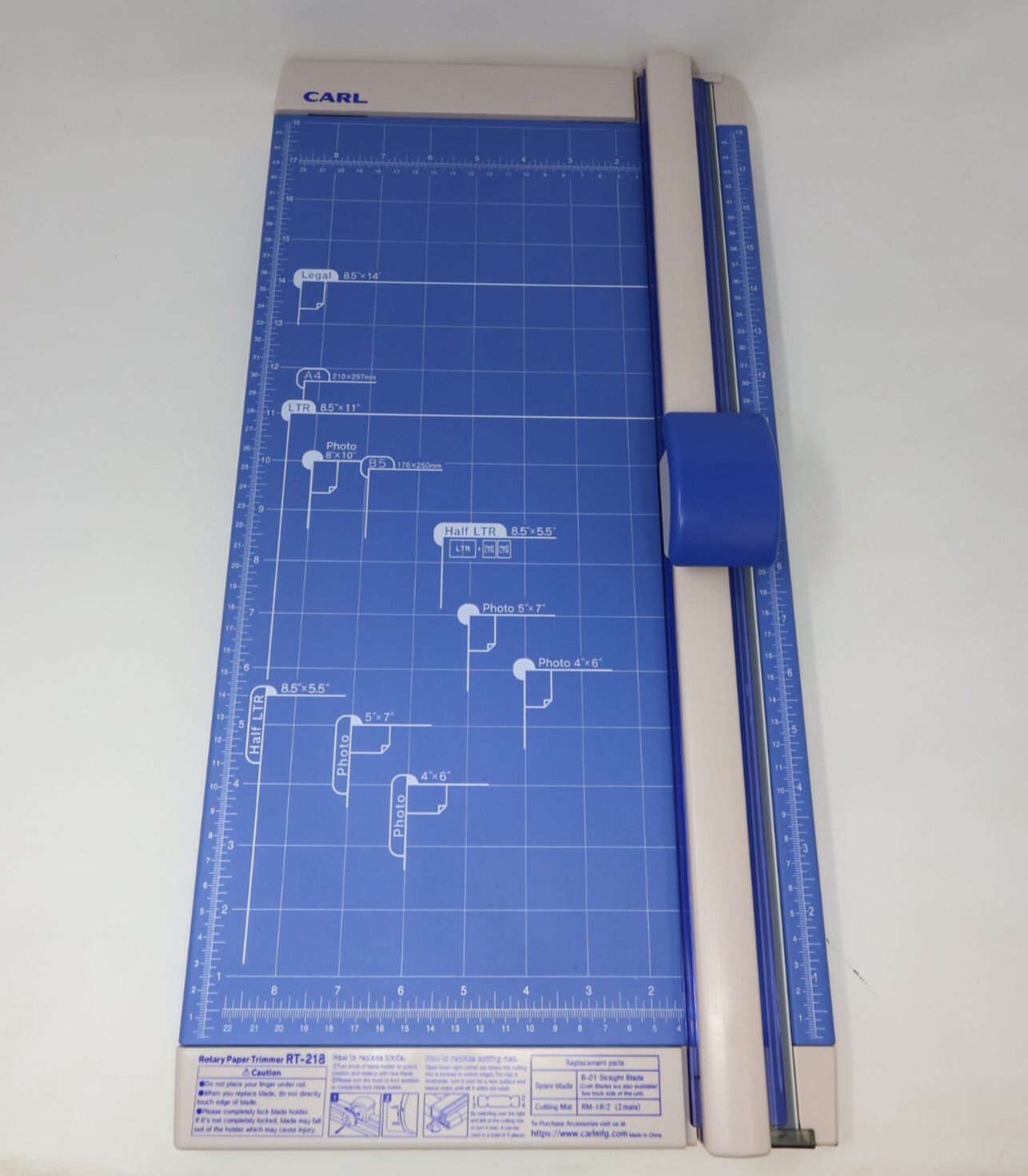 CARL Professional Rotary Paper Trimmer 18" RT-218 Used Damaged Box Massicot