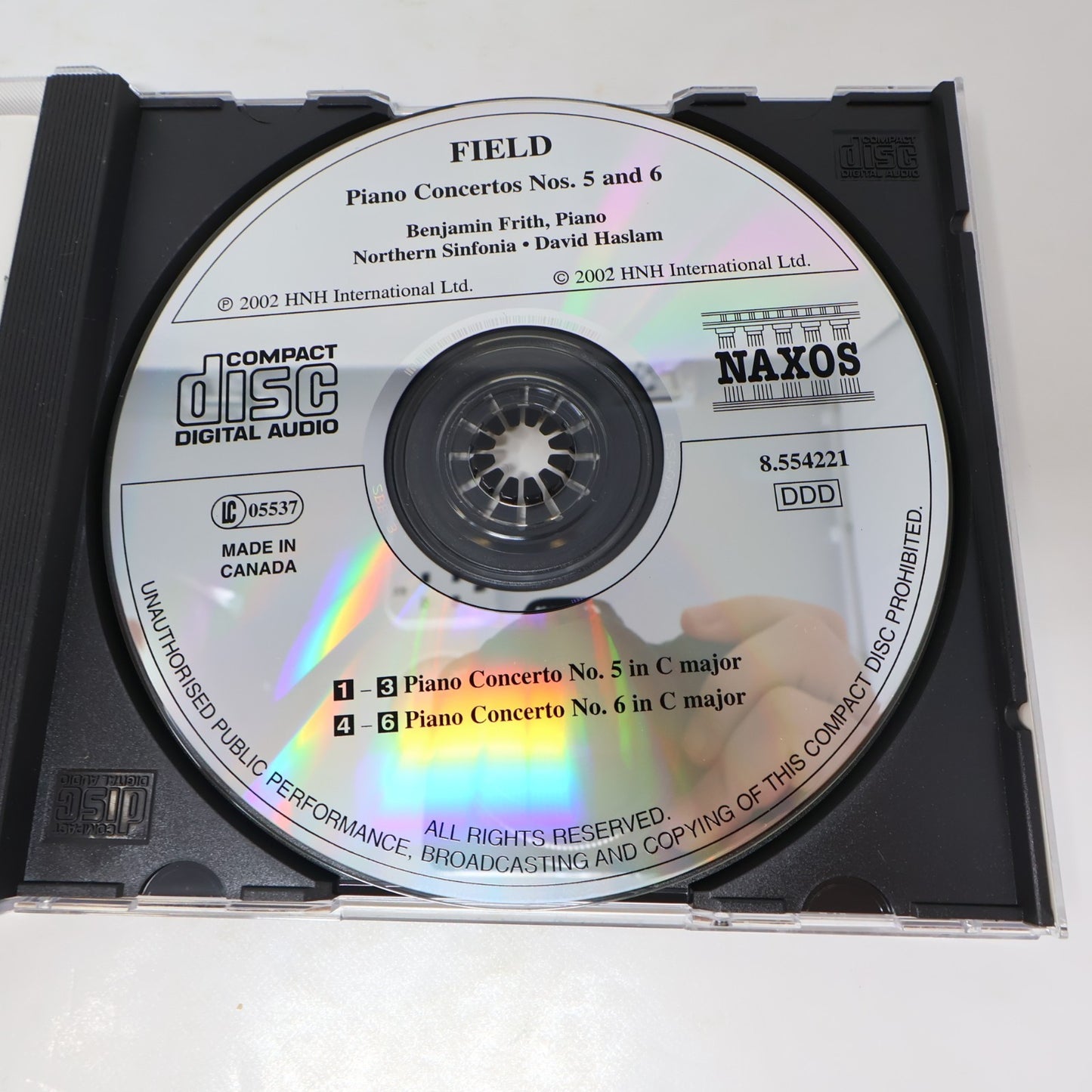 John Field CD Piano Concertos #5-6 Benjamin Frith/Northern Sinfonia/David Haslam