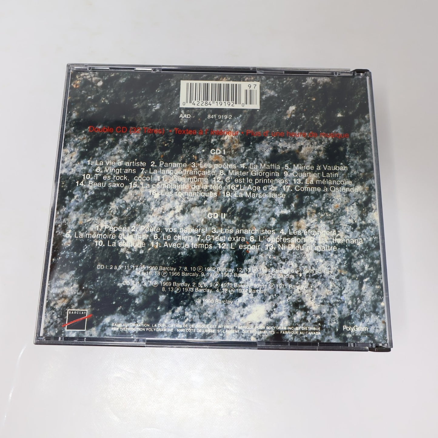 Léo Ferré Lot 4 CD Avec Le Temps/Au Théâtre Des Champs-Élysées/L'Opéra du Pauvre