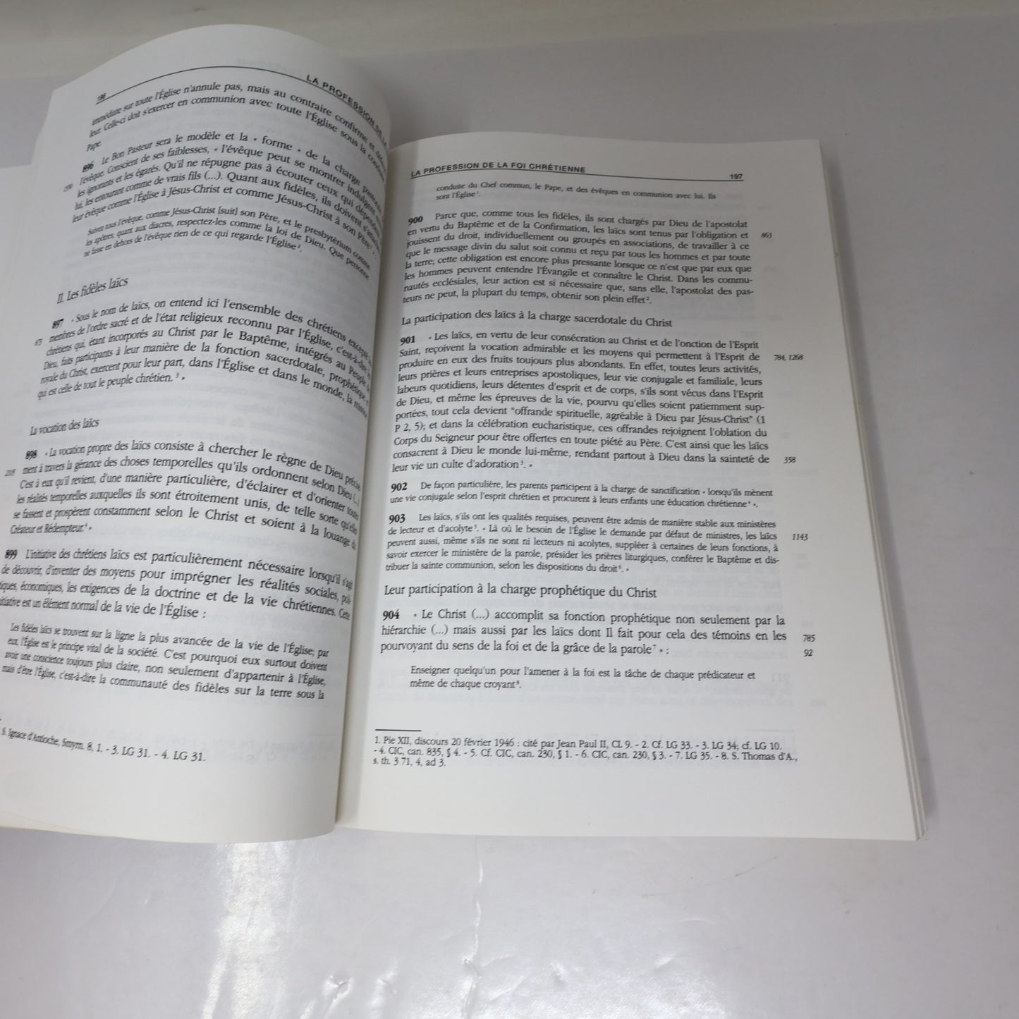 Catéchisme de l'Église Catholique Cecc 1993 PB Français French Paperback Livre