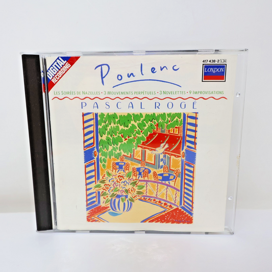 Poulenc Piano Works/Les Soirées de Nazelles CD Pascal Rogé London 1987 417 438-2