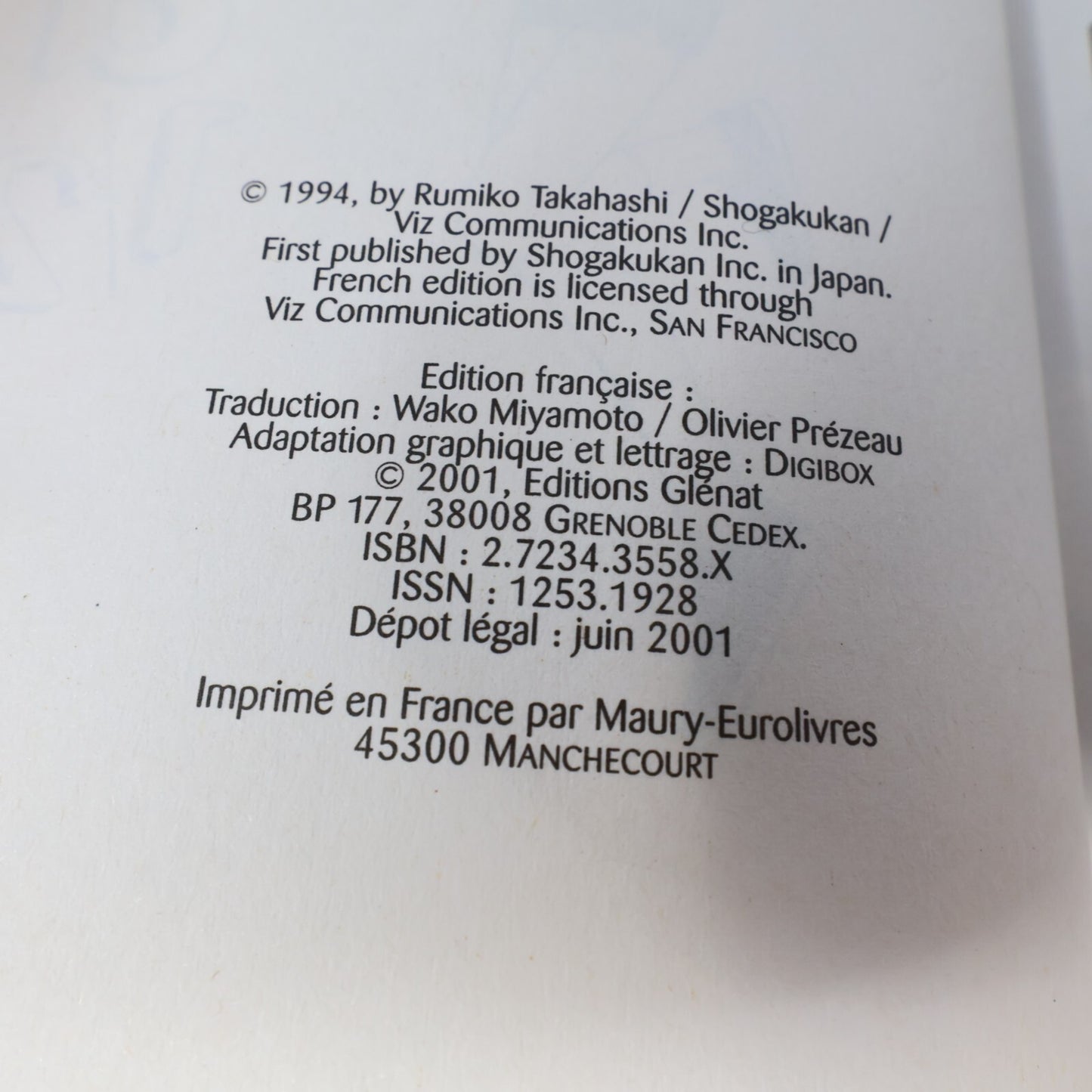 Ranma 1/2 Lot 10 Mangas Rumiko Takahashi Glénat Le Cordon Bleu PB Français 90s