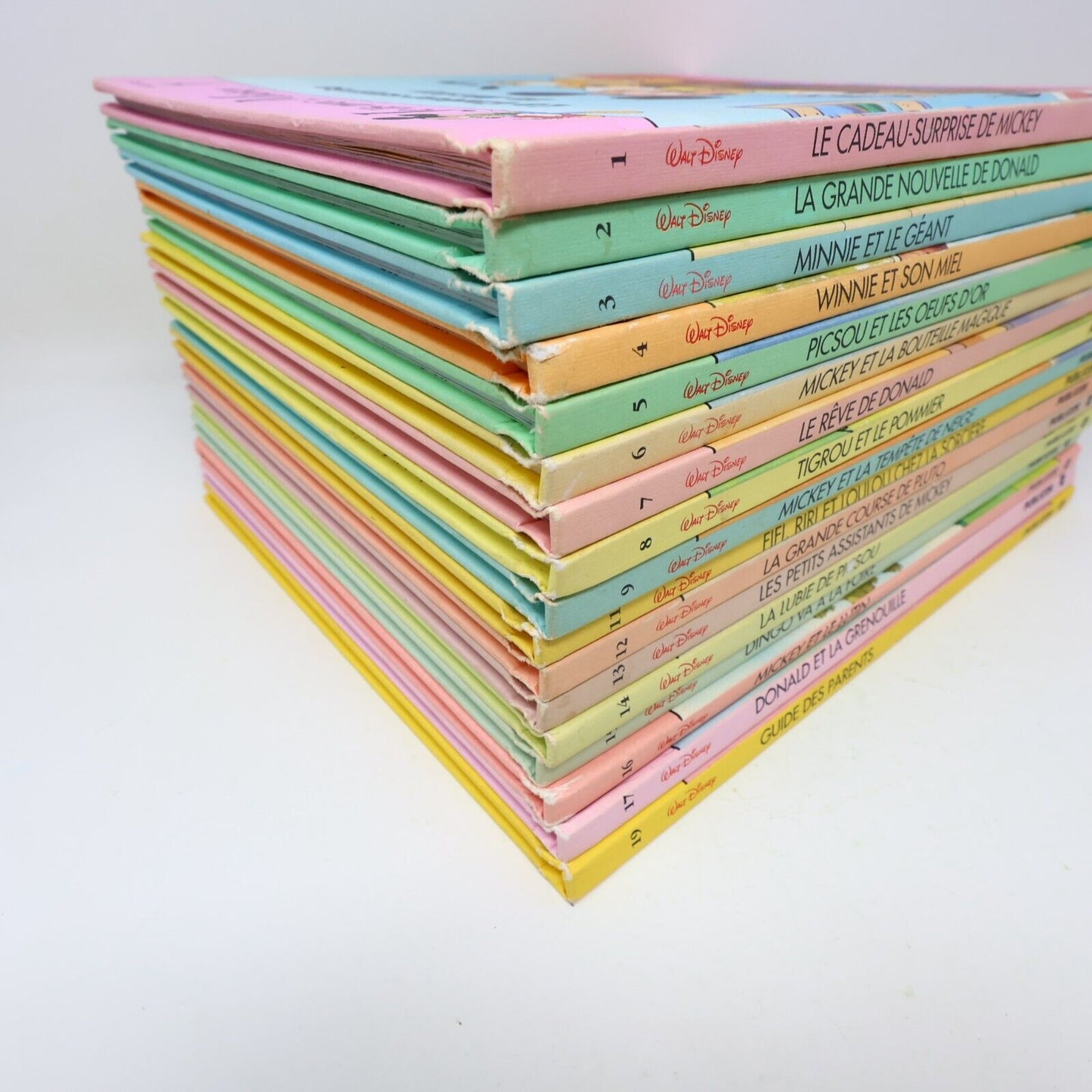 Lot 17 Livres Je Lis avec Mickey Walt Disney Publicor Jeunes Enfants Français HC