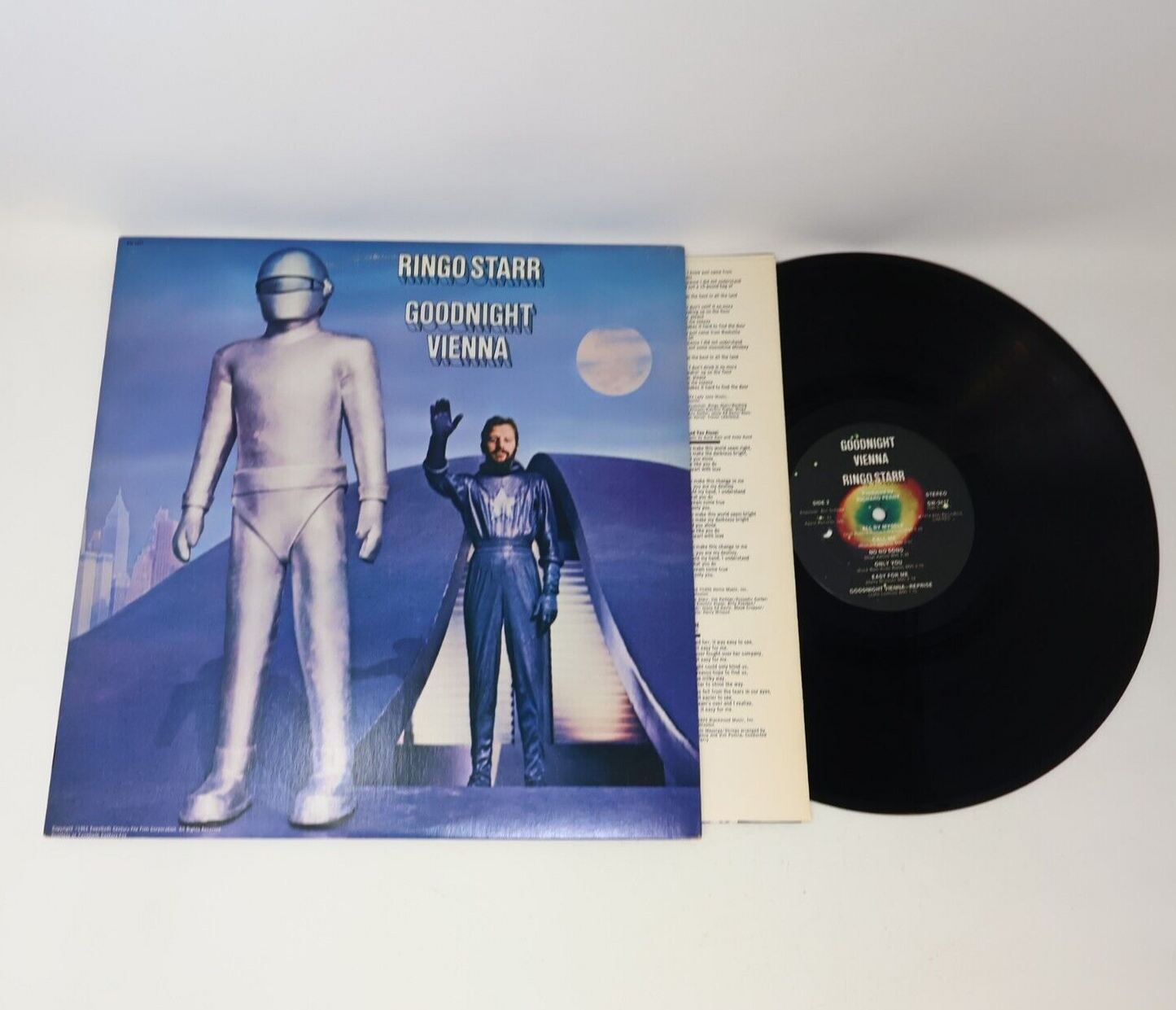 Ringo Starr Goodnight Vienna LP Record Vinyl 1974 EMI Records SW-3417 Occapella