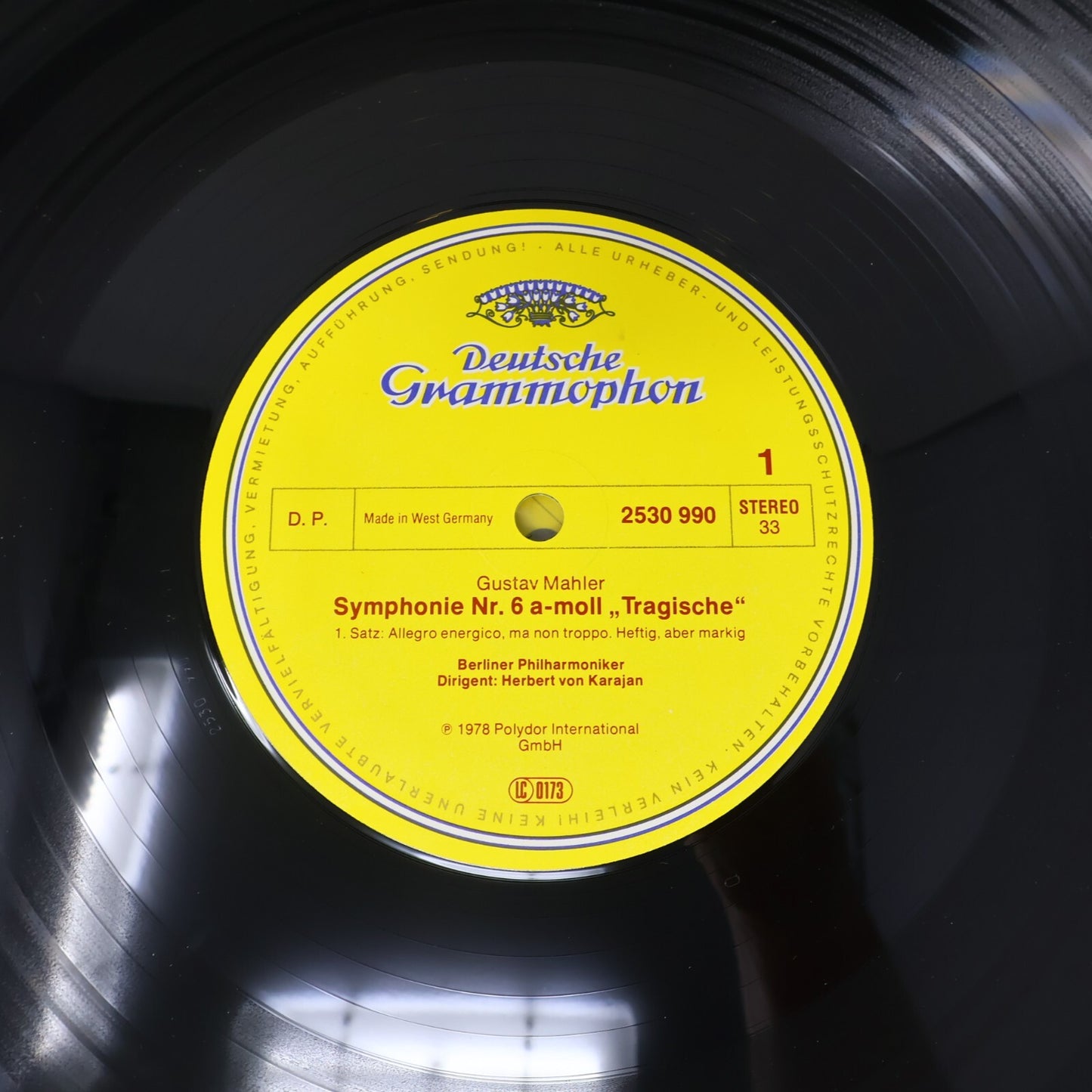 Herbert von Karajan Gustav Mahler Symphonie #6 Tragische 2x LP Record 2707 106