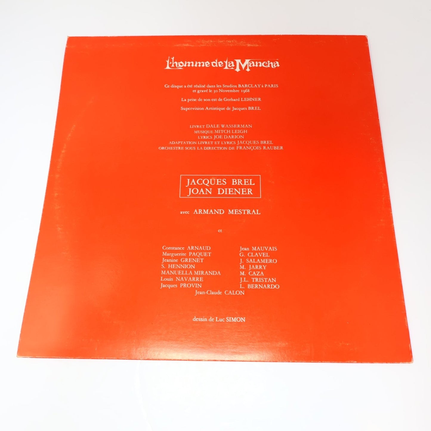 Jacques Brel Lot 11 Disques LP Record Les Vieux/L'Homme de la Mancha/J'Arrive