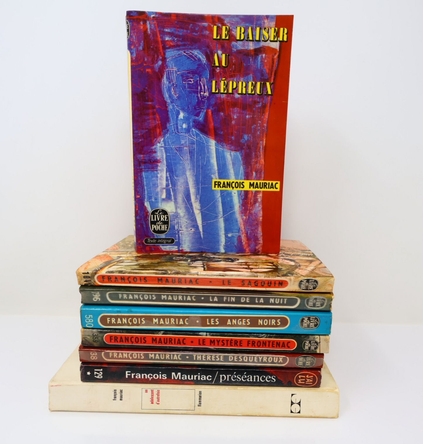 François Mauriac Lot 8 Livres Préséances/Mystère Frontenac/Anges Noirs Roman 60s