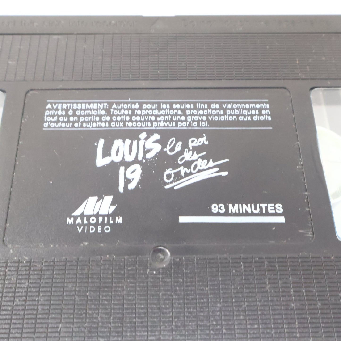 Louis 19 VHS 1994 Martin Drainville Comédie NTSC Testé Malofilm Dominique Michel
