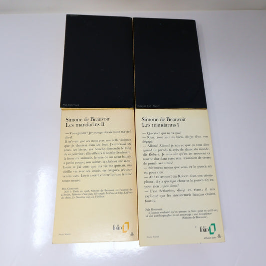 Simone de Beauvoir Lot 4 Livres La Force des Choses 1-2/Les Mandarins 1-2 Roman