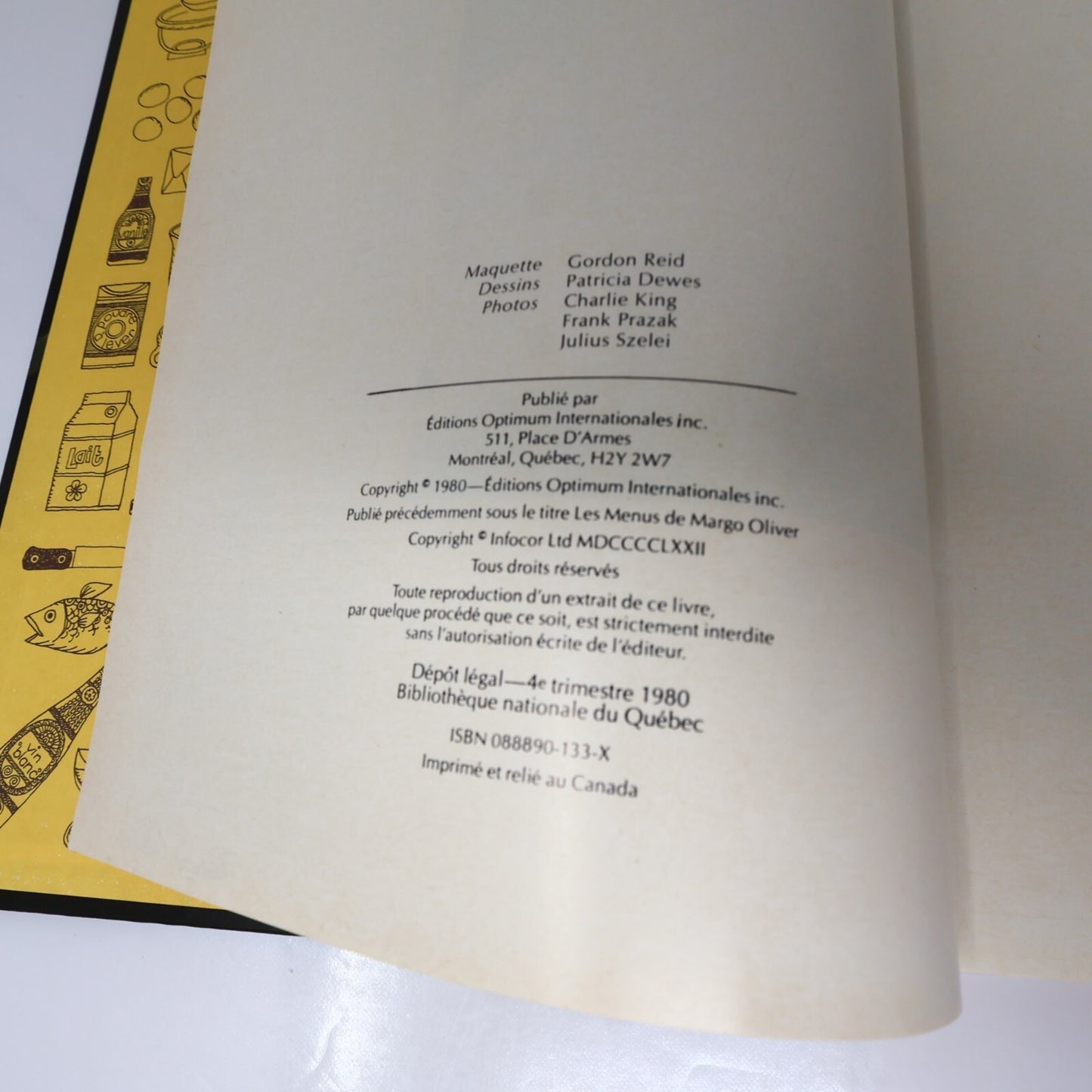 Margo Oliver Lot 4 Livres La Bonne Cuisine/Cuisine de Choix Recettes HC Français